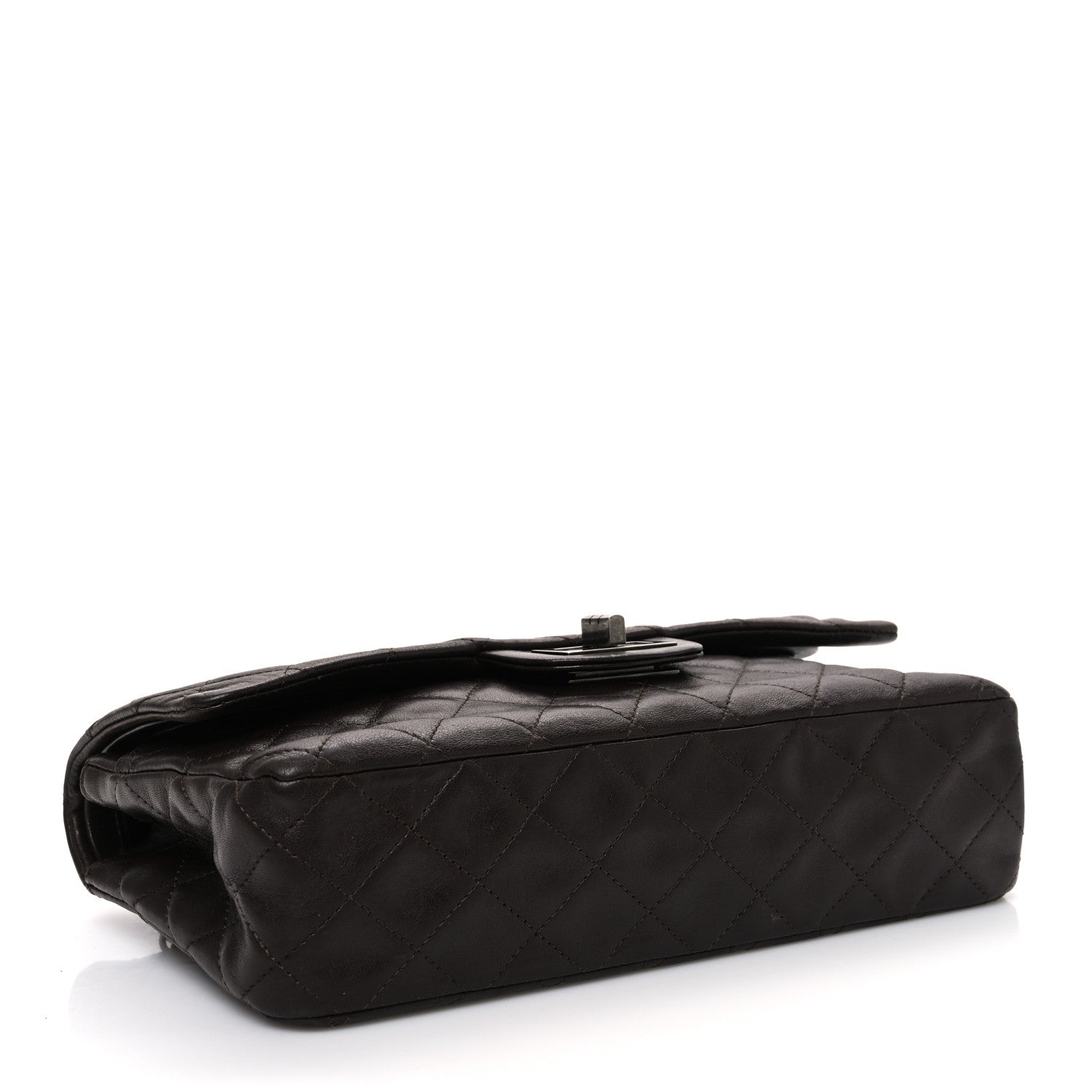Lambskin Quilted Medium Hybrid Reissue Flap Brown