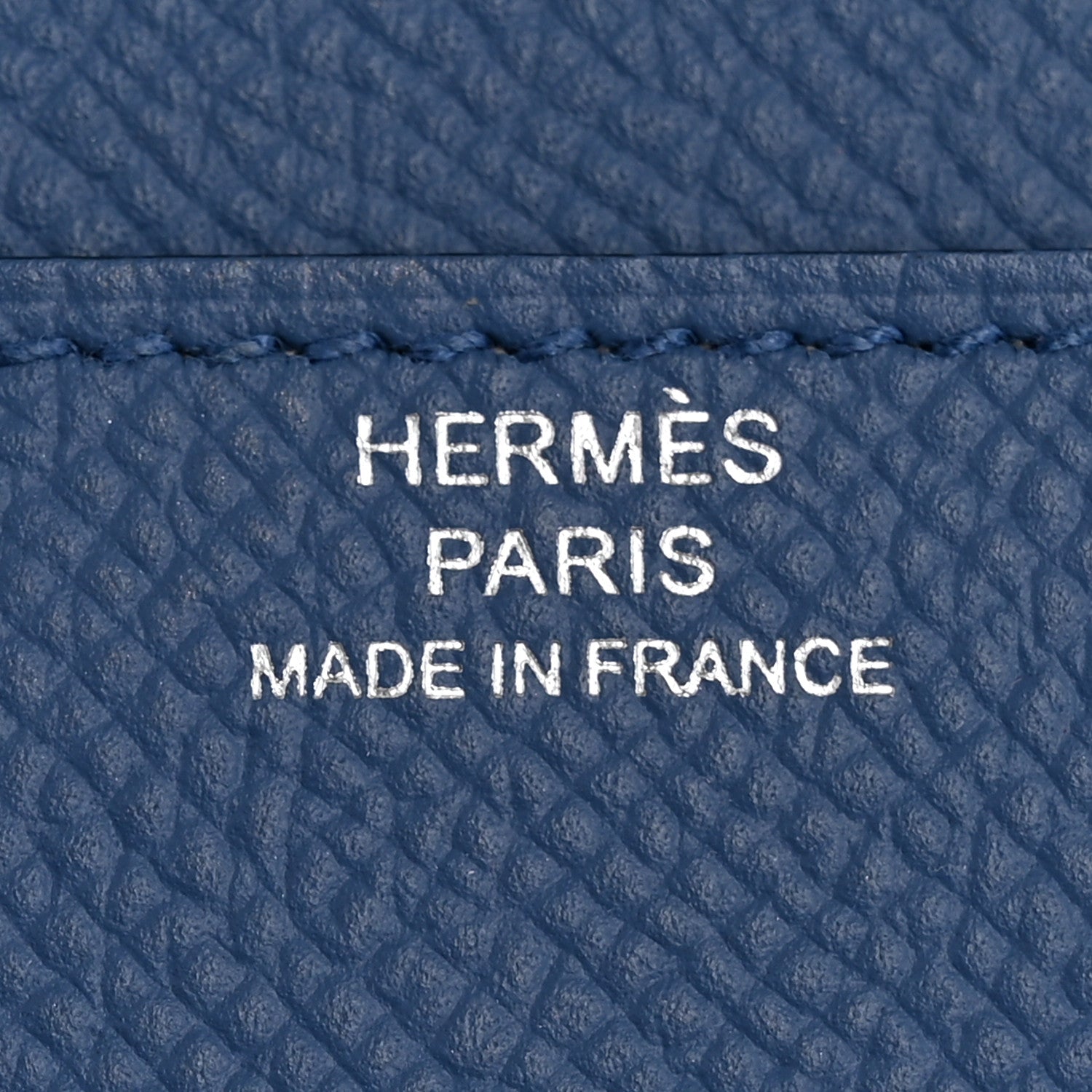 Epsom Constance Verso Long Wallet Bleu Agate Gris Mouette