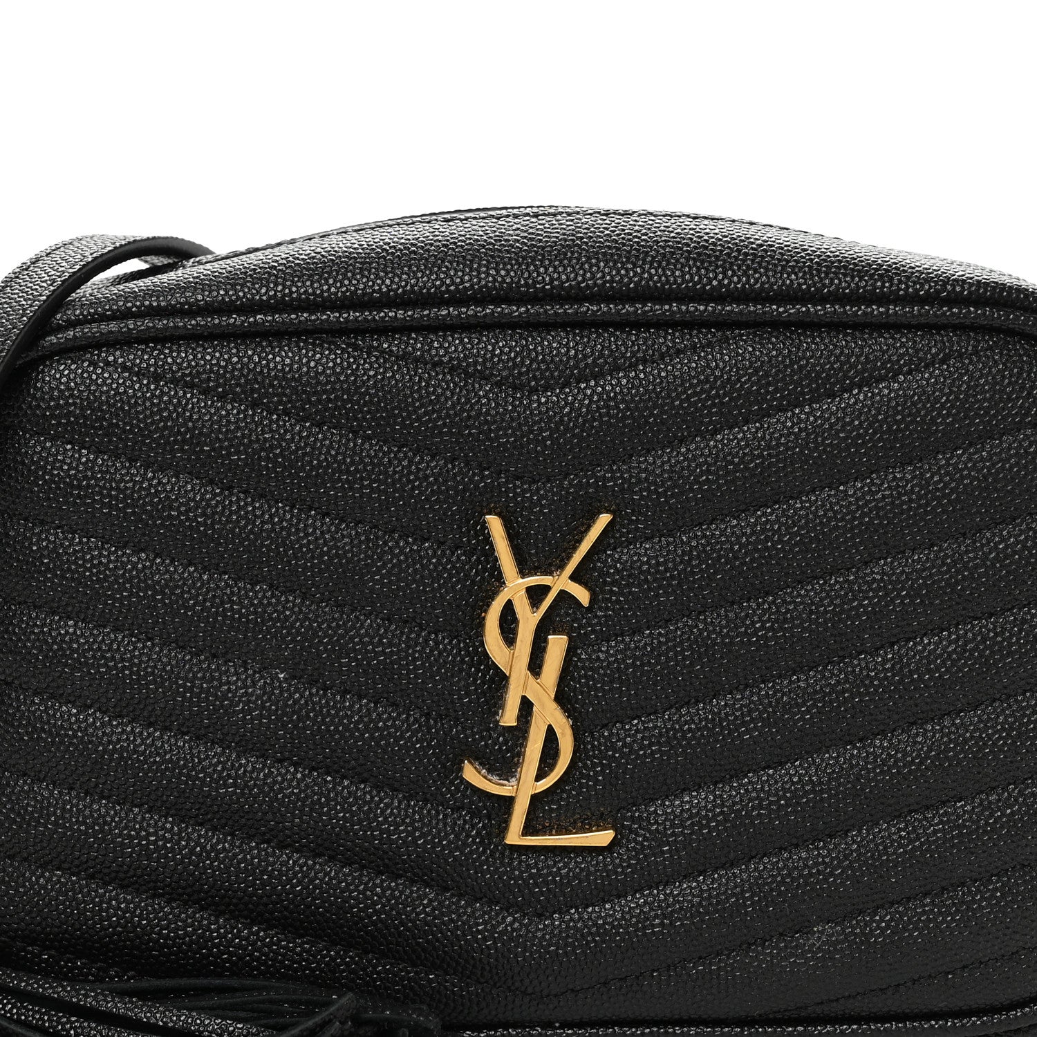 Grain De Poudre Matelasse Monogram Mini Lou Camera Bag Black