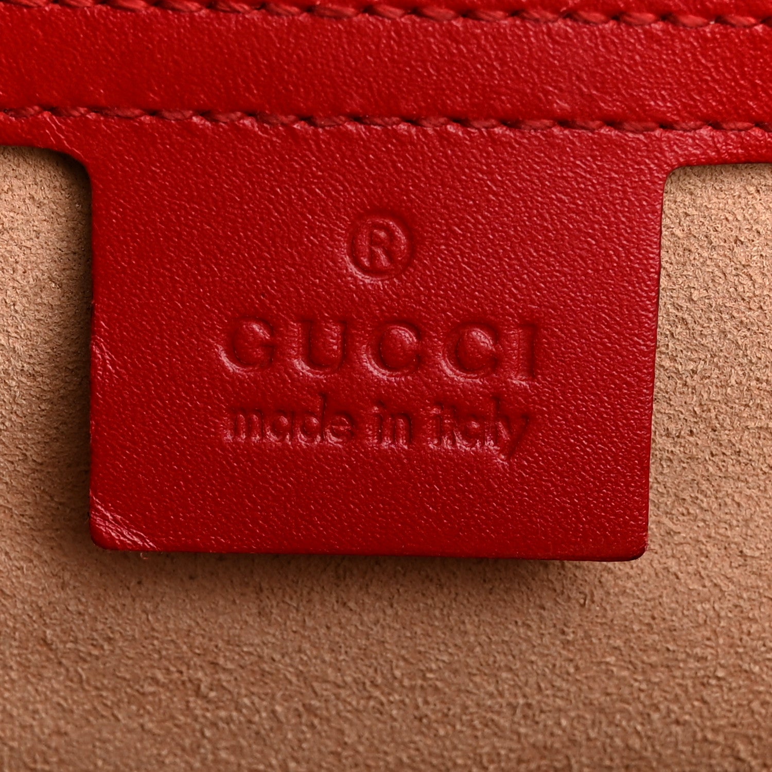 Guccissima Medium Padlock Shoulder Bag Hibiscus Red