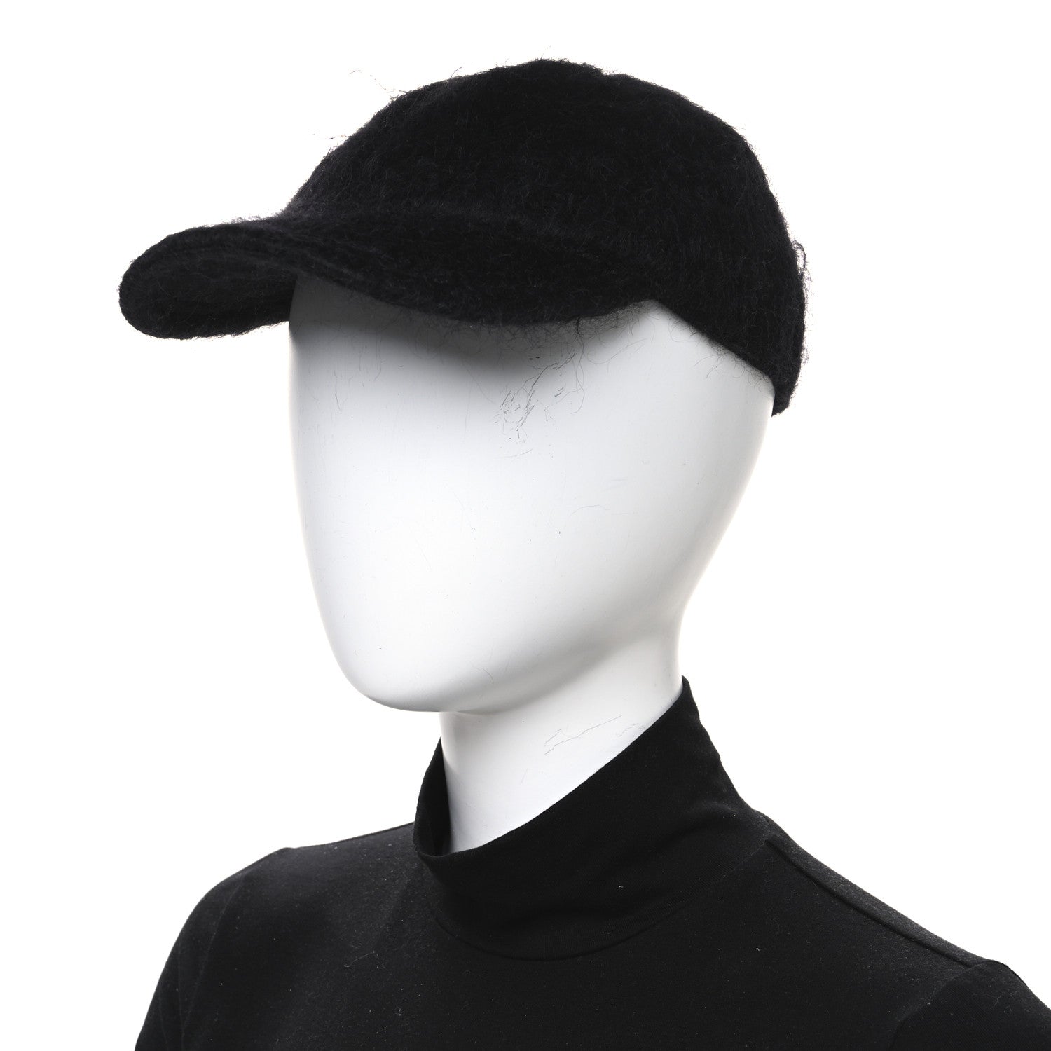 Mohair GG Lauren Baseball Hat L Black