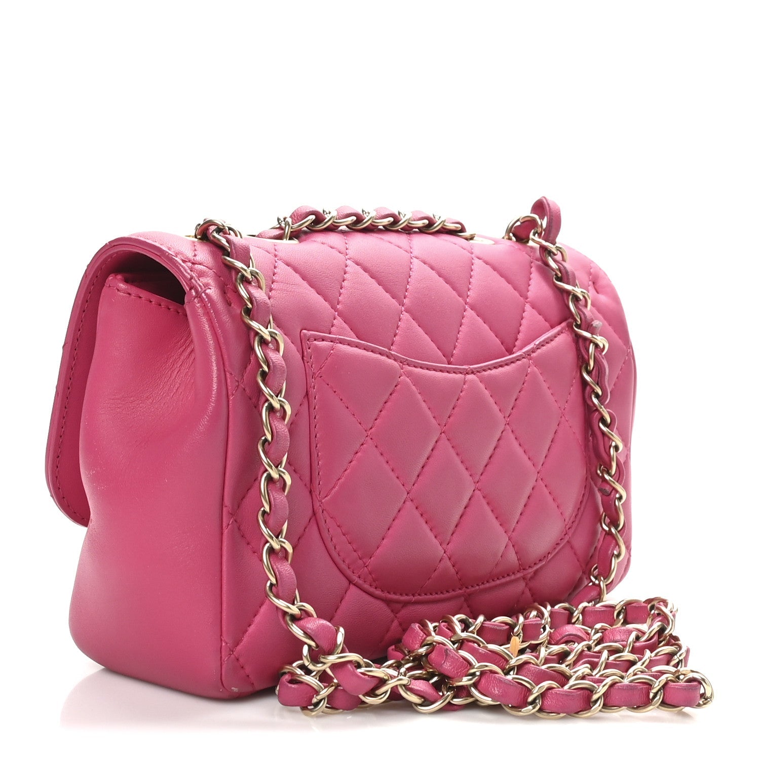 Lambskin Quilted Mini Mademoiselle Chic Flap Pink