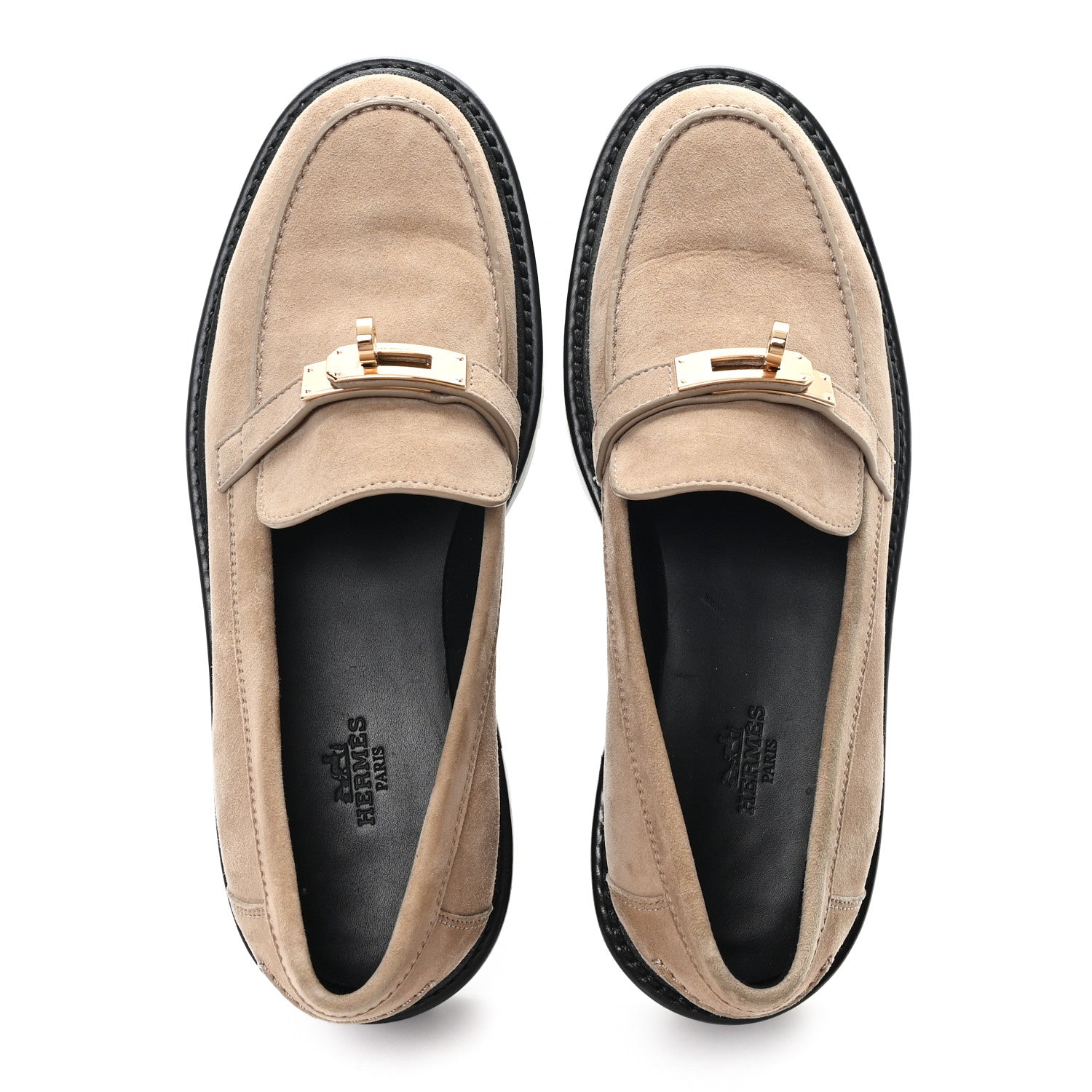 Suede Womens Icone Loafers 38 Beige Sable