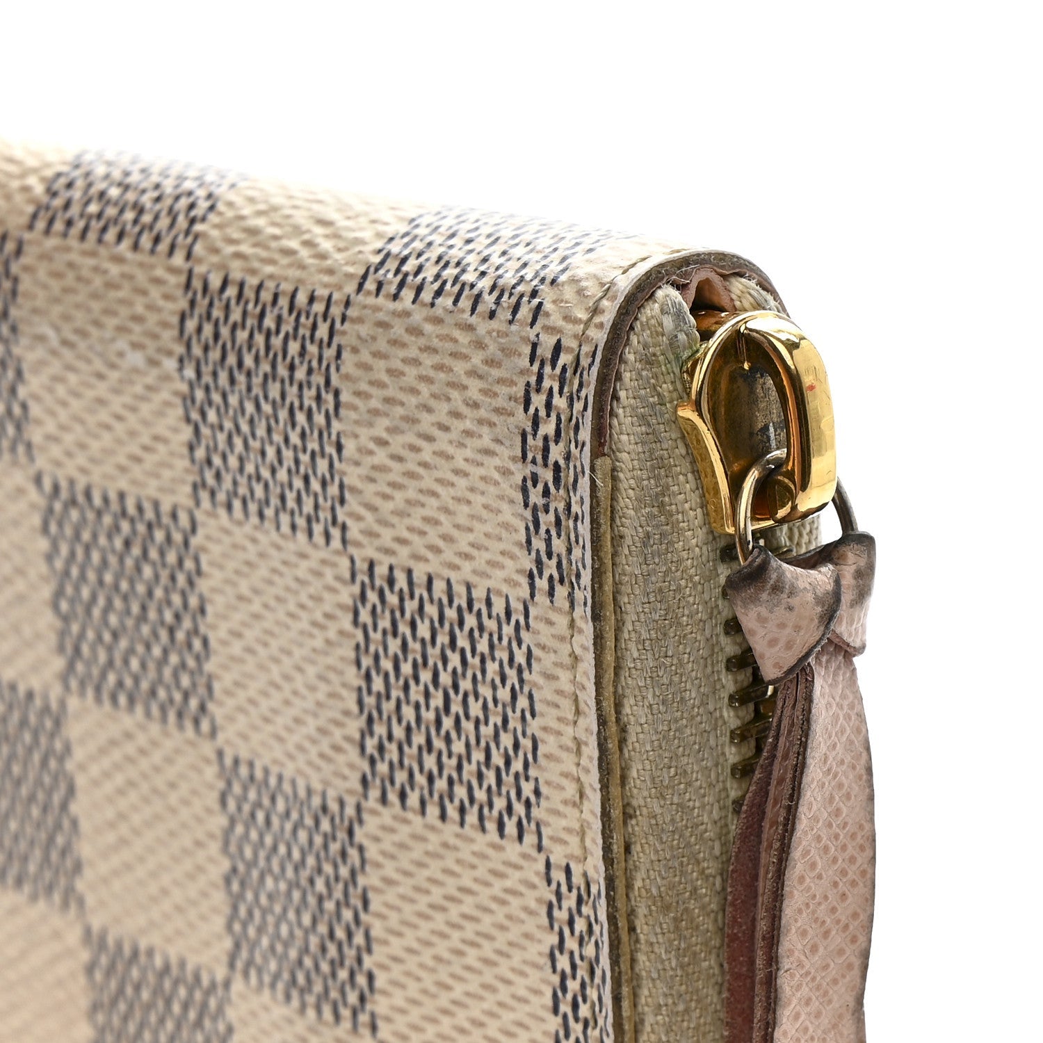 Damier Azur Clemence Wallet Rose Ballerine