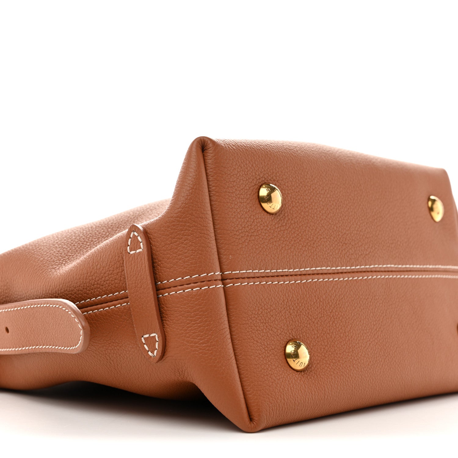 Grained Calfskin Low Key Hobo PM Cognac