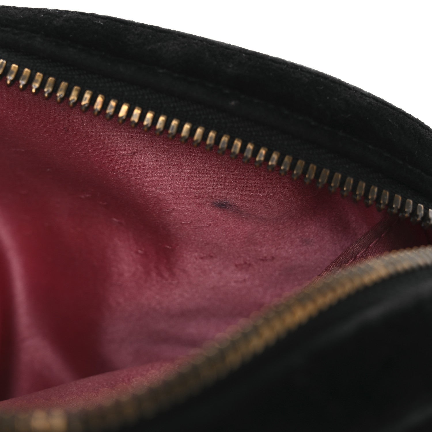 Velvet Matelasse GG Marmont Belt Bag Black