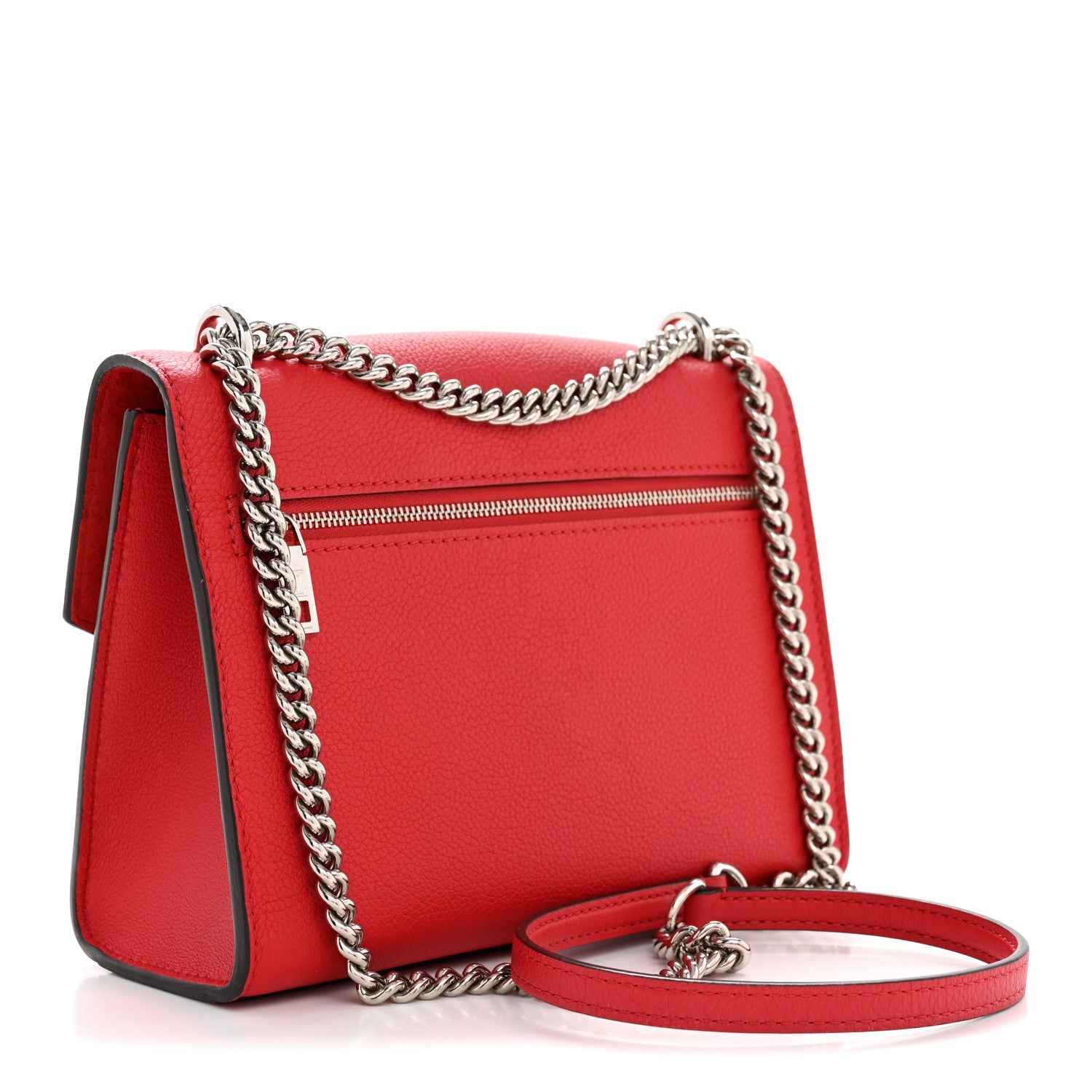 Soft Calfskin Mylockme Chain Bag BB Rubis