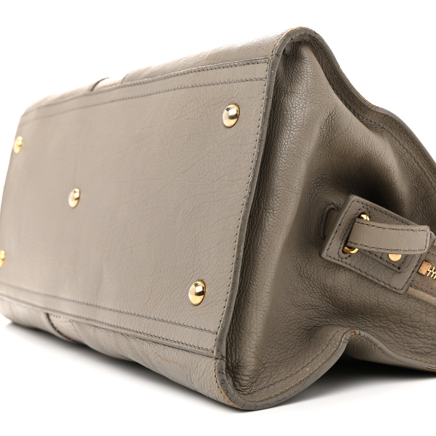Calfskin Snakeskin Medium Cabas Chyc Beige