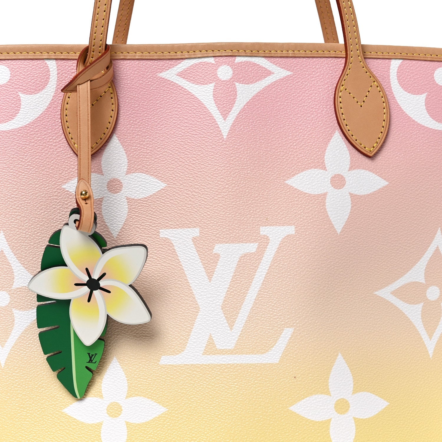Monogram Giant By The Pool Neverfull MM Light Pink