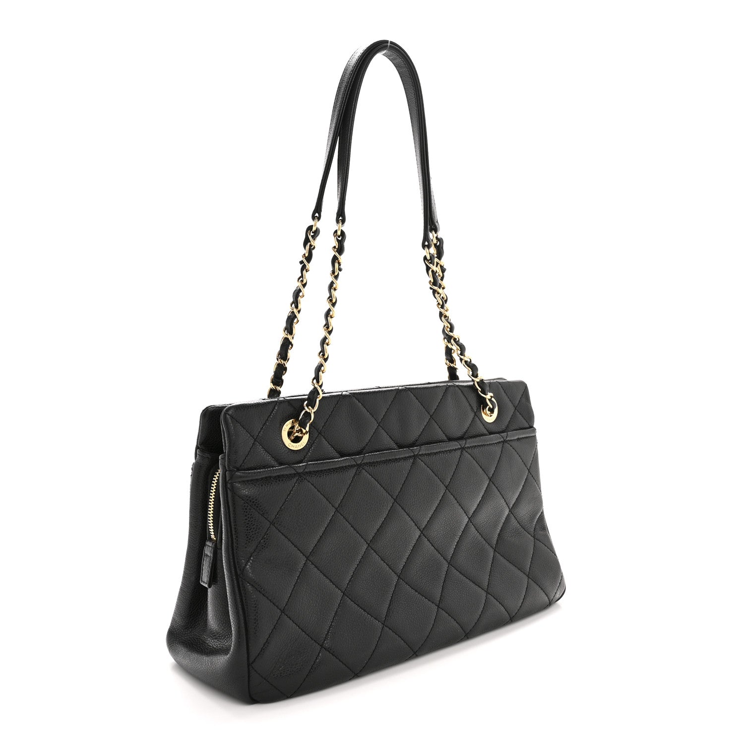 Caviar Quilted CC Timeless Soft Tote Black