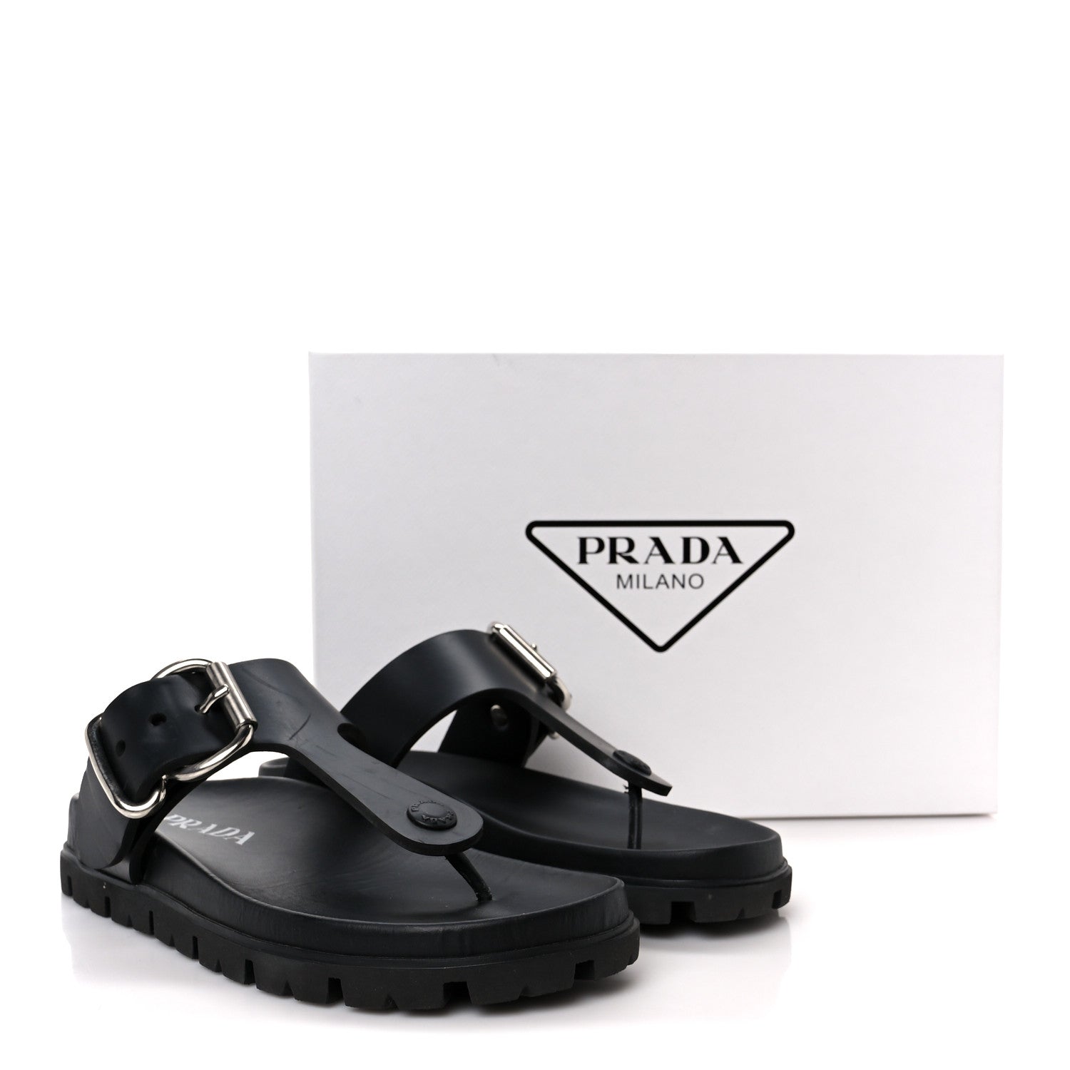 EVA Rubber Thong Buckle Fussbett Sandals 36 Black