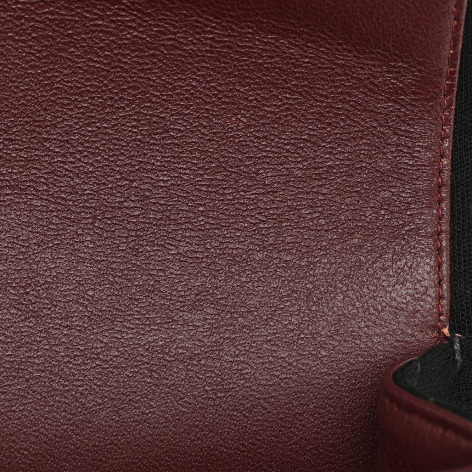 Jersey Quilted Medium Double Flap Black
