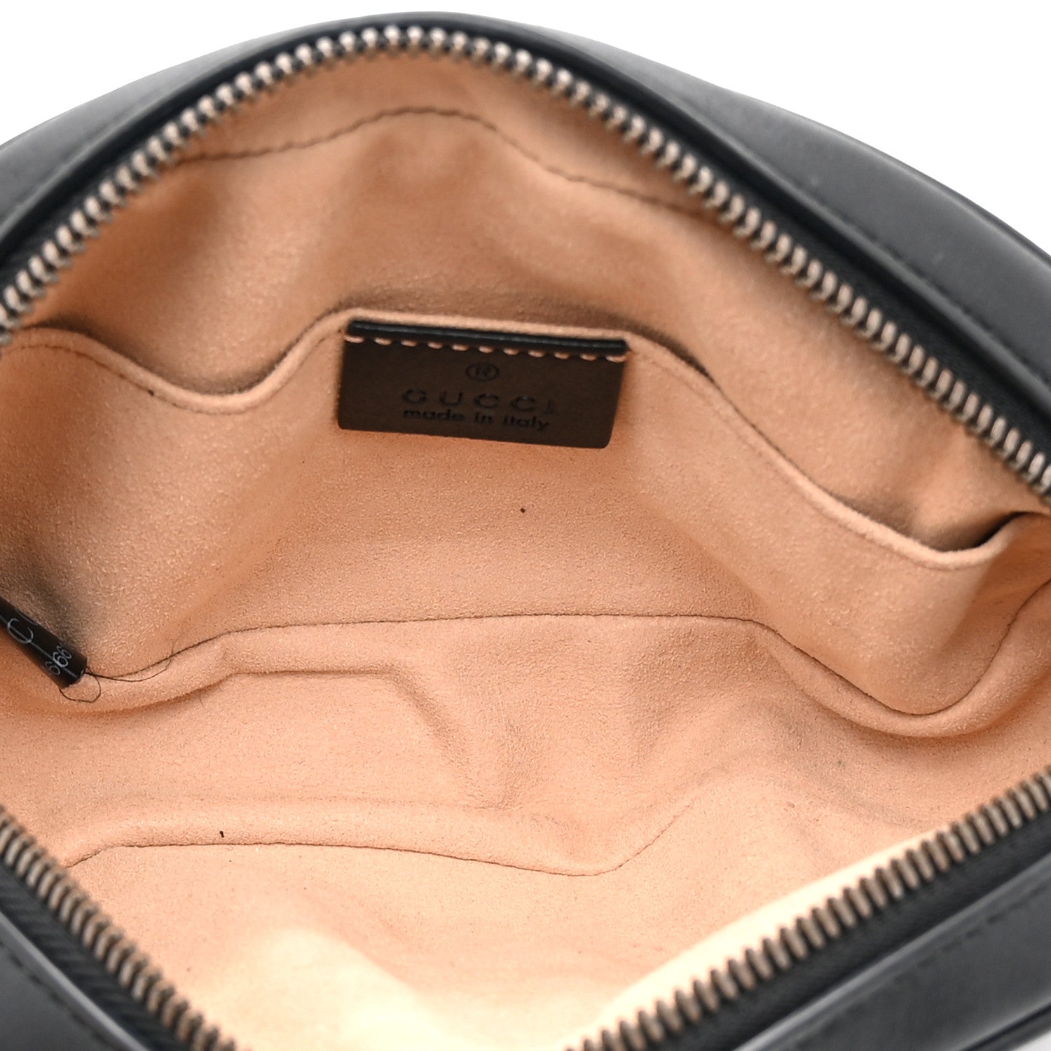 Calfskin Matelasse GG Marmont Belt Bag 85 34 Black