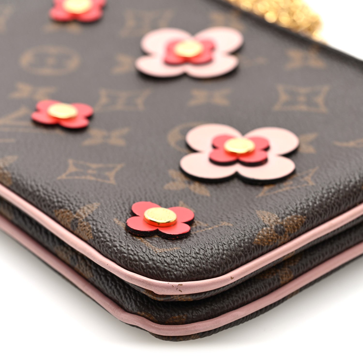 Monogram Blooming Flowers Double Zip Pochette