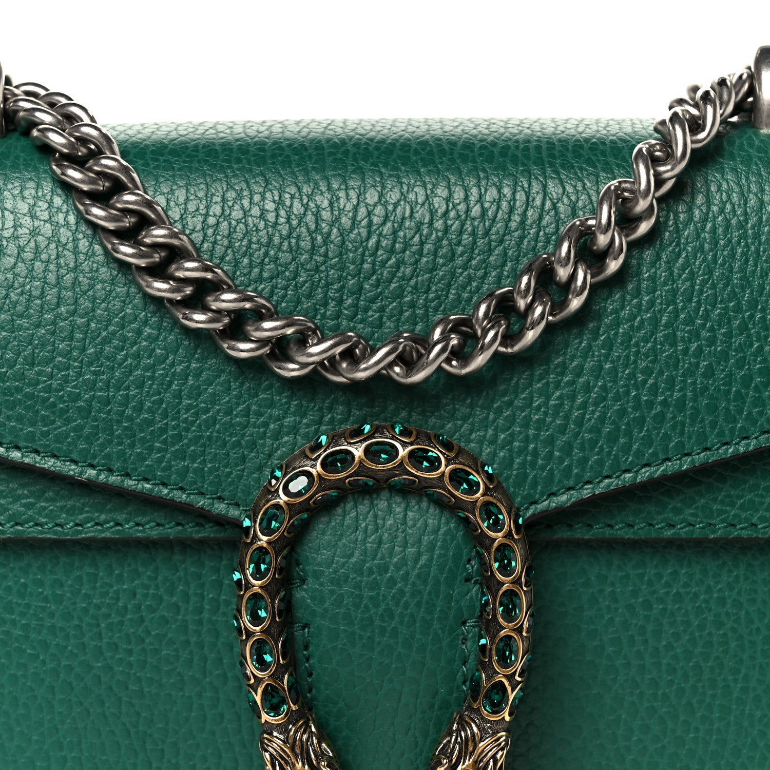 Calfskin Mini Dionysus Shoulder Bag Emerald