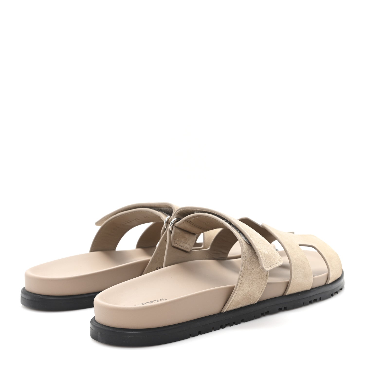 Suede Goatskin Womens Chypre Sandals 41 Beige Sable