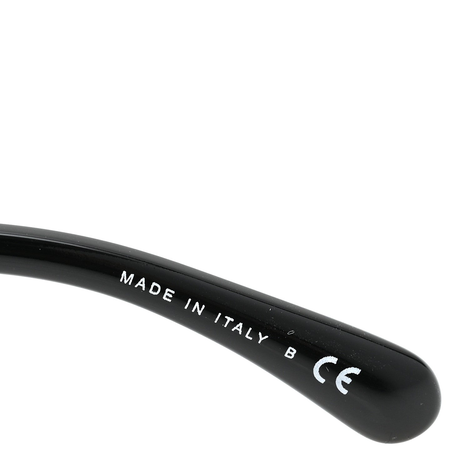 Acetate Strass Polarized Square Sunglasses 5422-B Black White