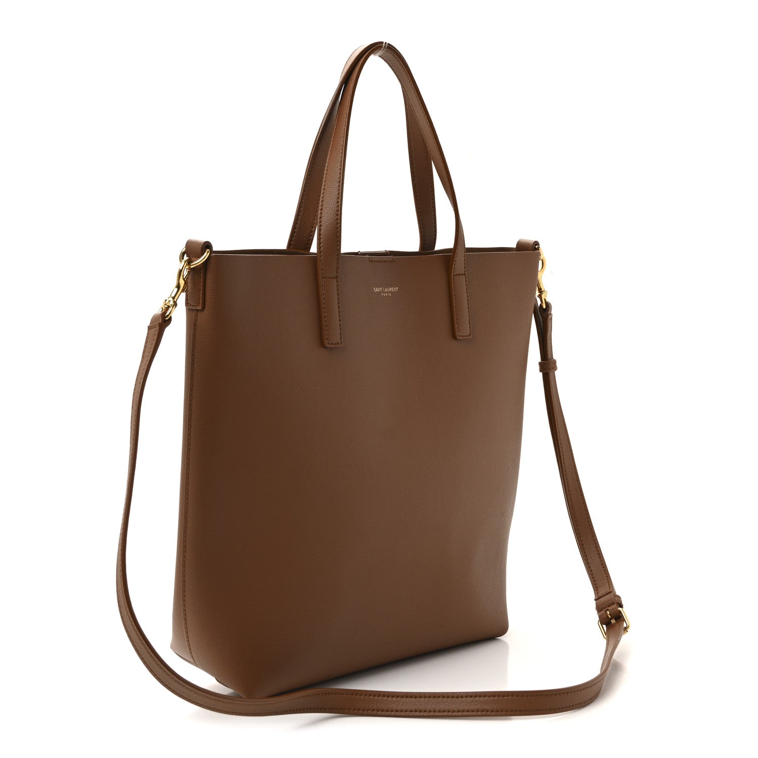 Calfskin Toy Shopping Tote Dark Tan