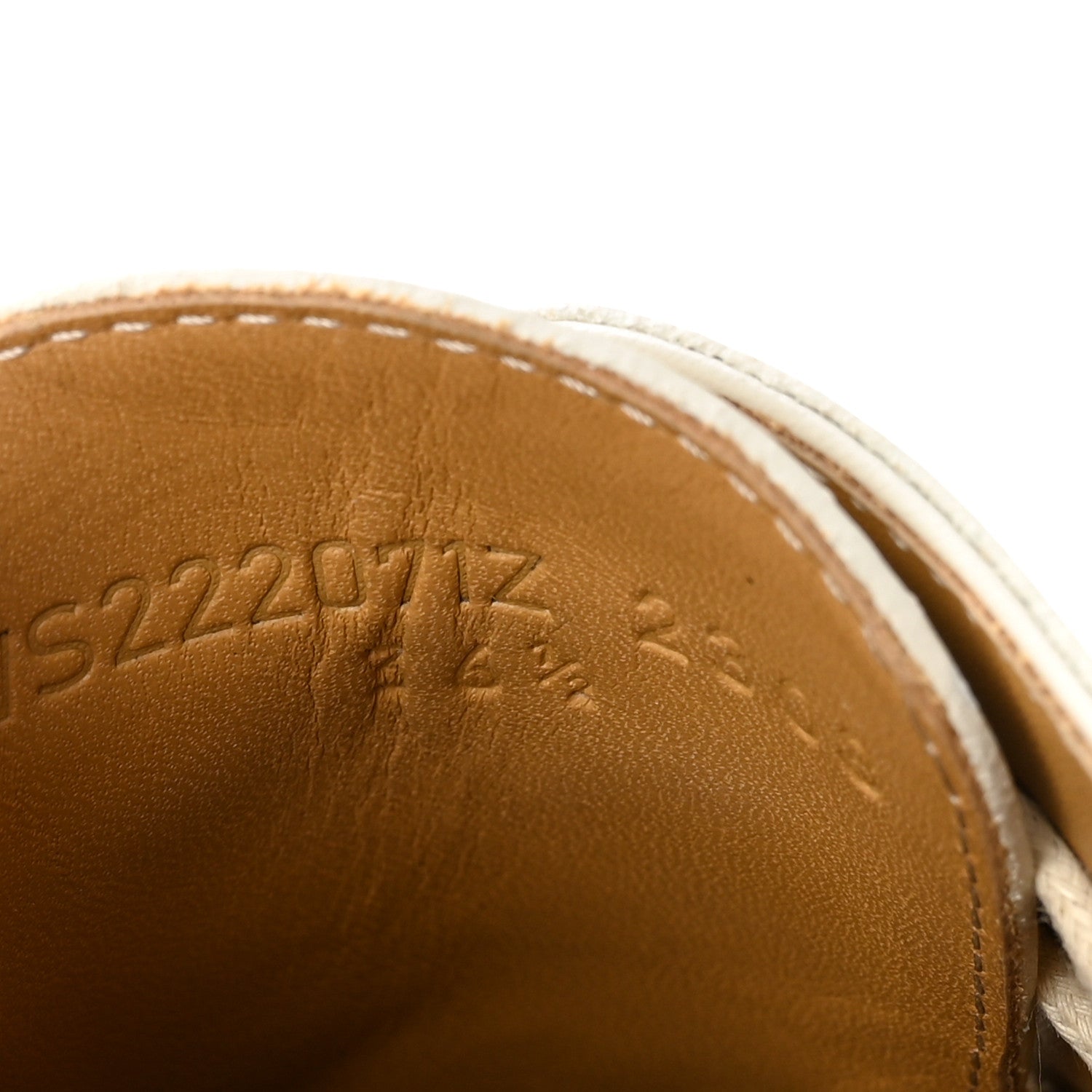 Glossed Calfskin First Derby 36.5 Beige Glaise