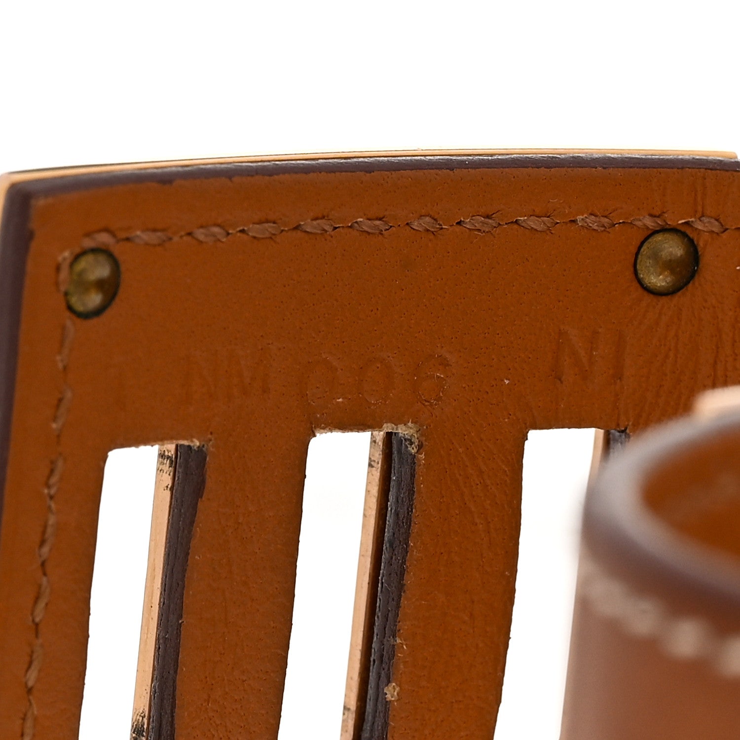 Barenia Kelly Dog Bracelet Fauve