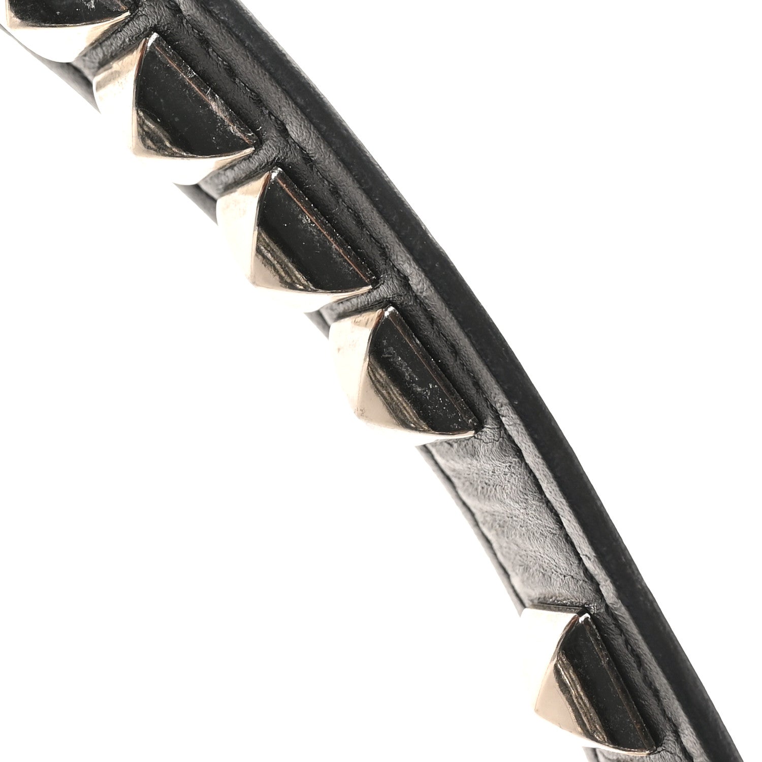 City Calf Saffiano Studded Cahier Bag Black