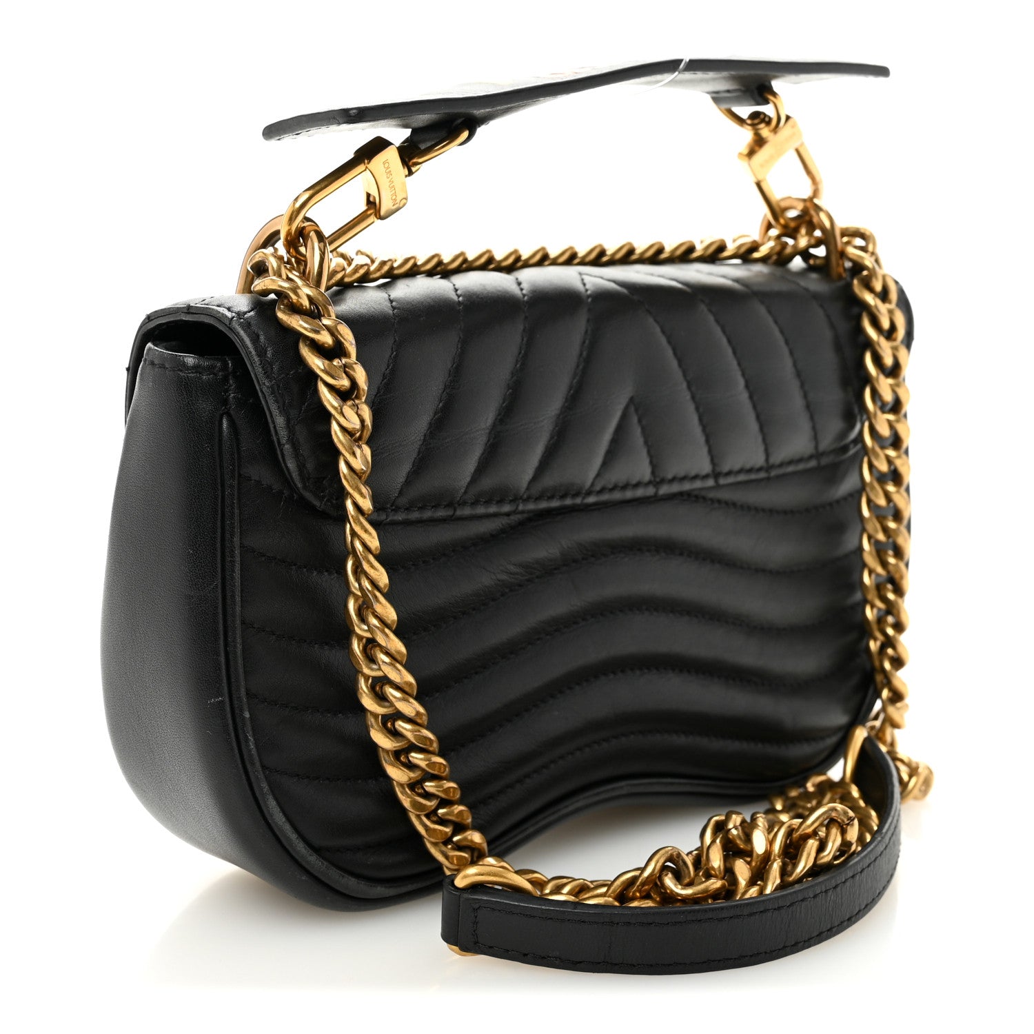 Calfskin New Wave Chain MM Black