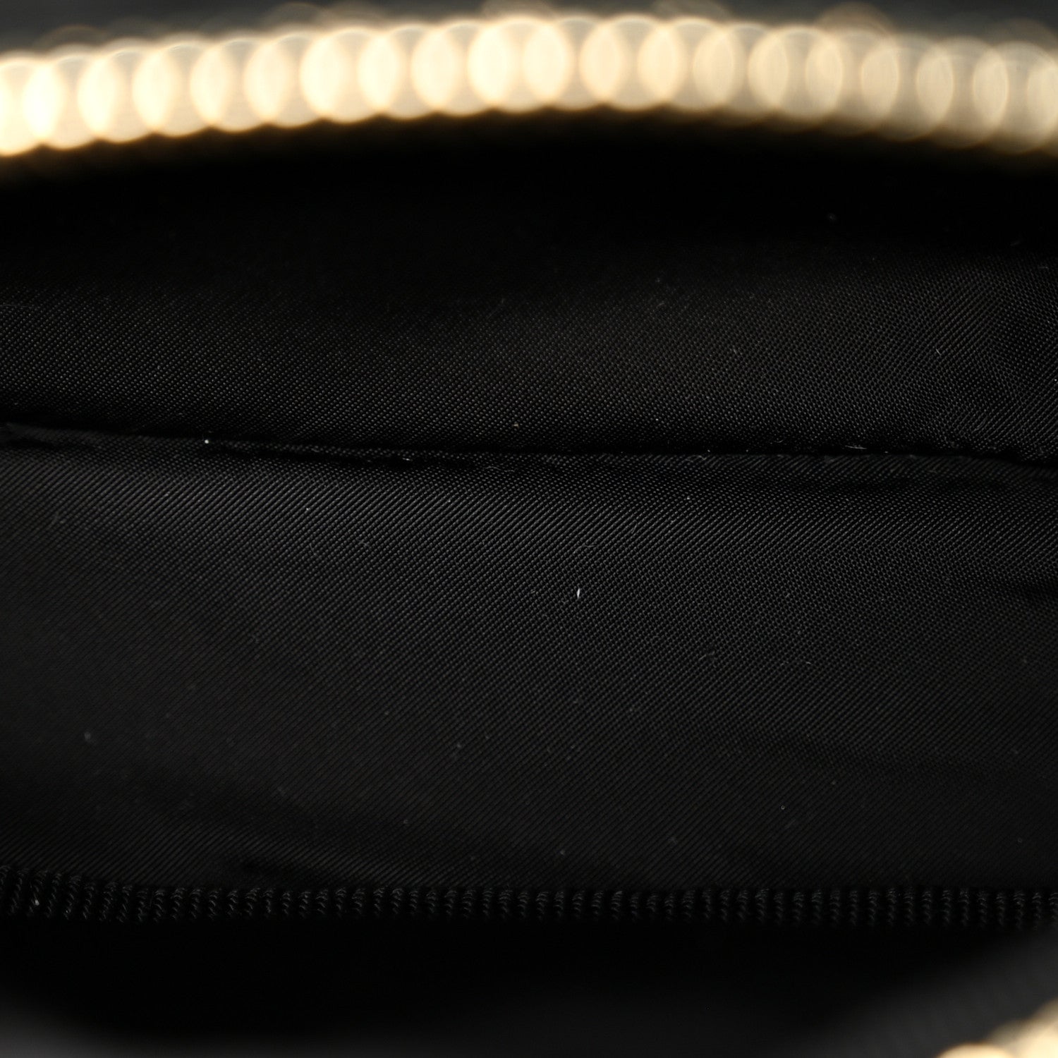 Velvet Effect Nylon Shiny Crumpled Calfskin Mini Quilted Chanel 25 Clutch With Chain Black