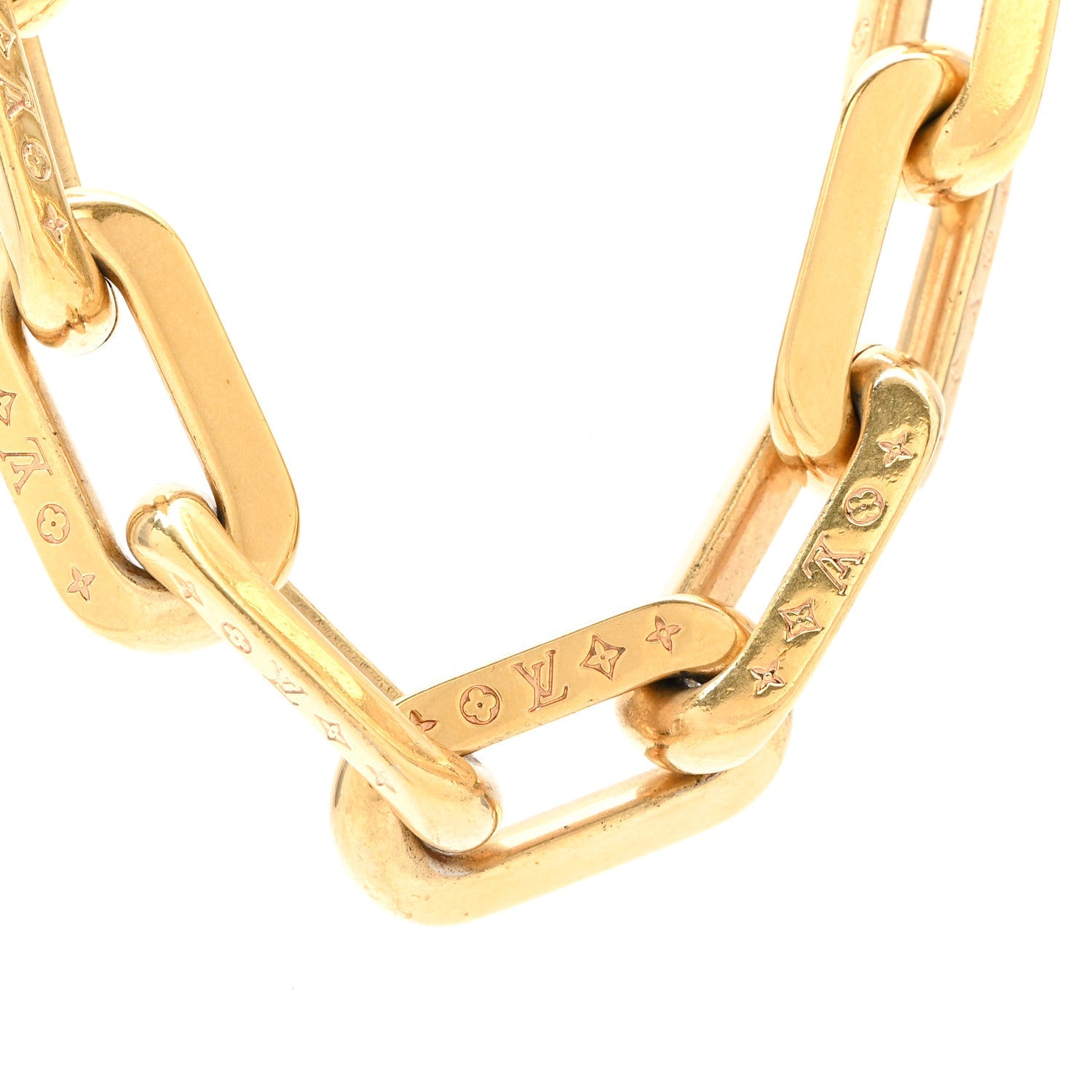 LV Edge Necklace MM Gold