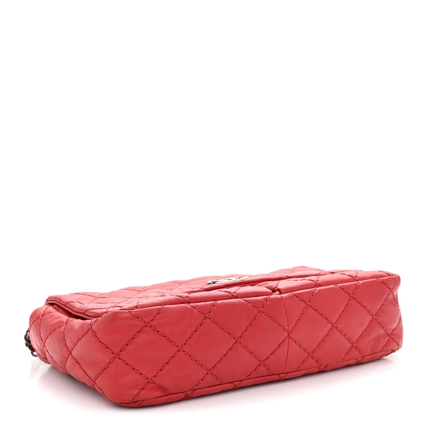 Calfskin Ultimate Stitch Flap Red