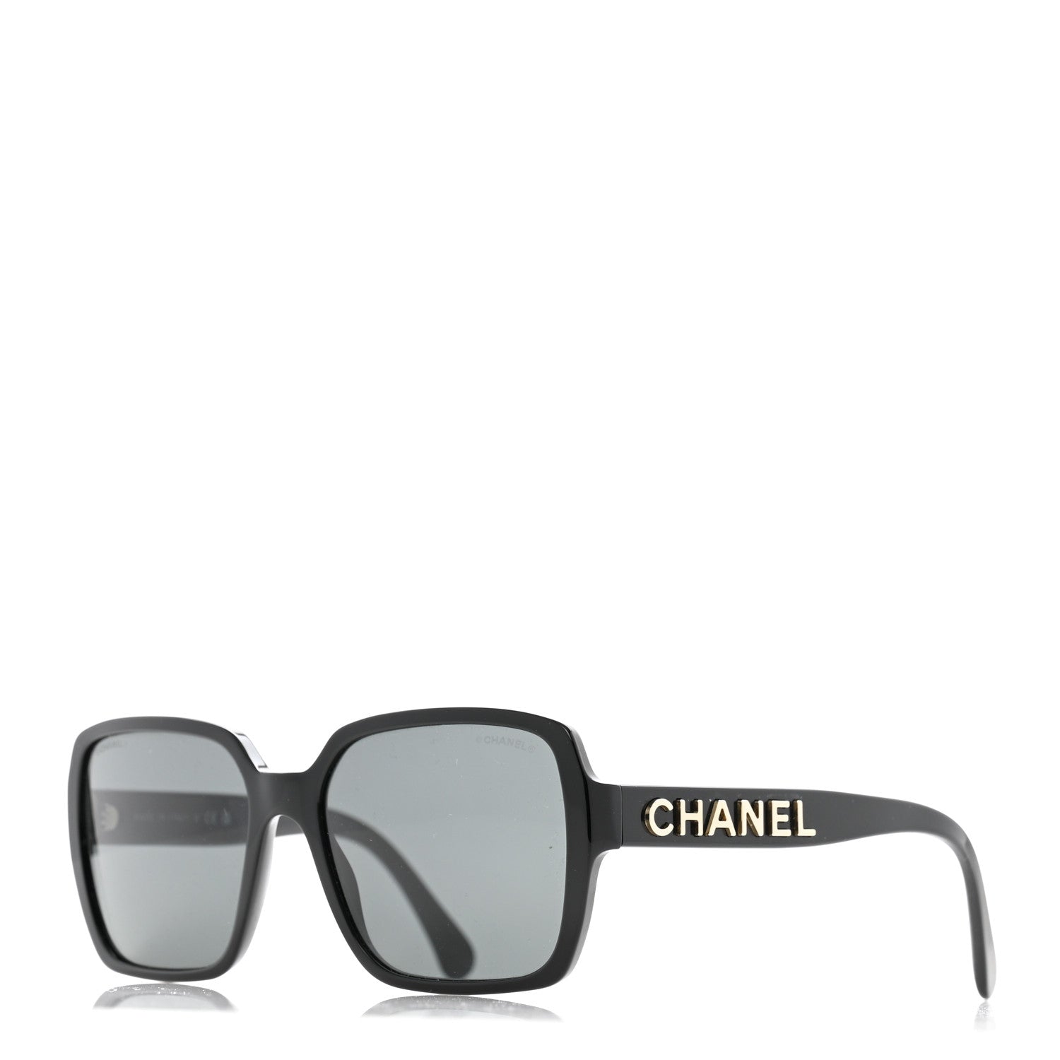 Acetate Square Sunglasses 5408 Black