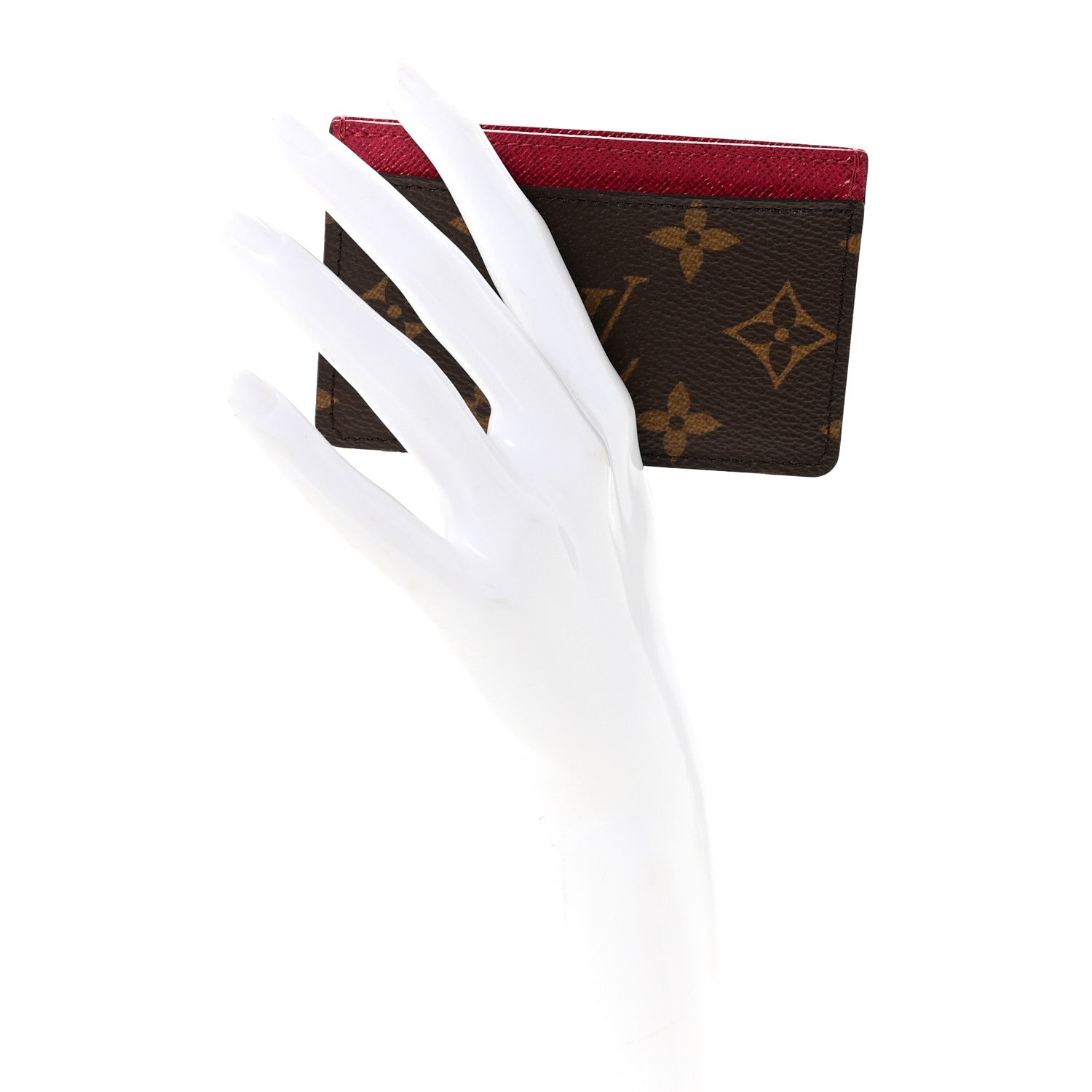 Monogram Card Holder Fuchsia