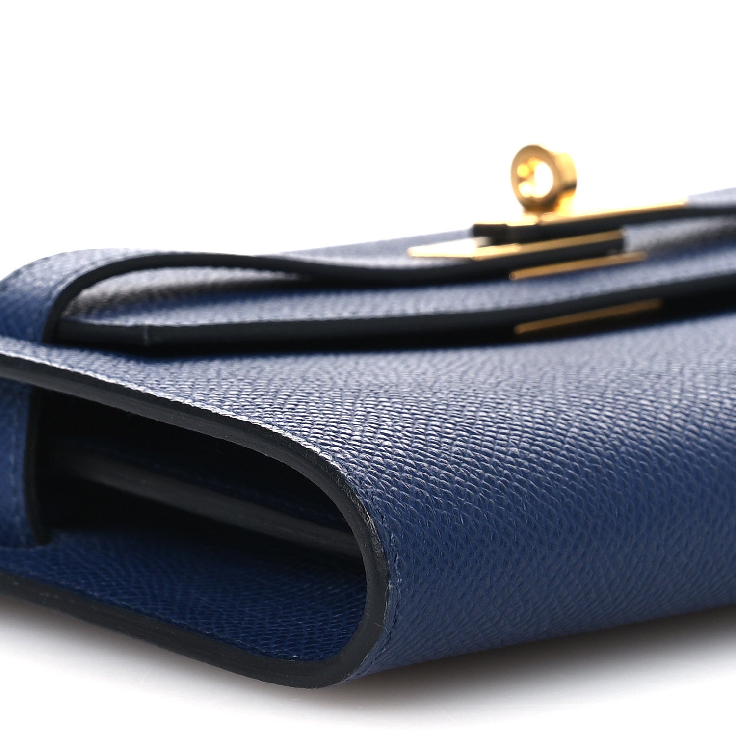 Epsom Kelly Wallet To Go Bleu Saphir