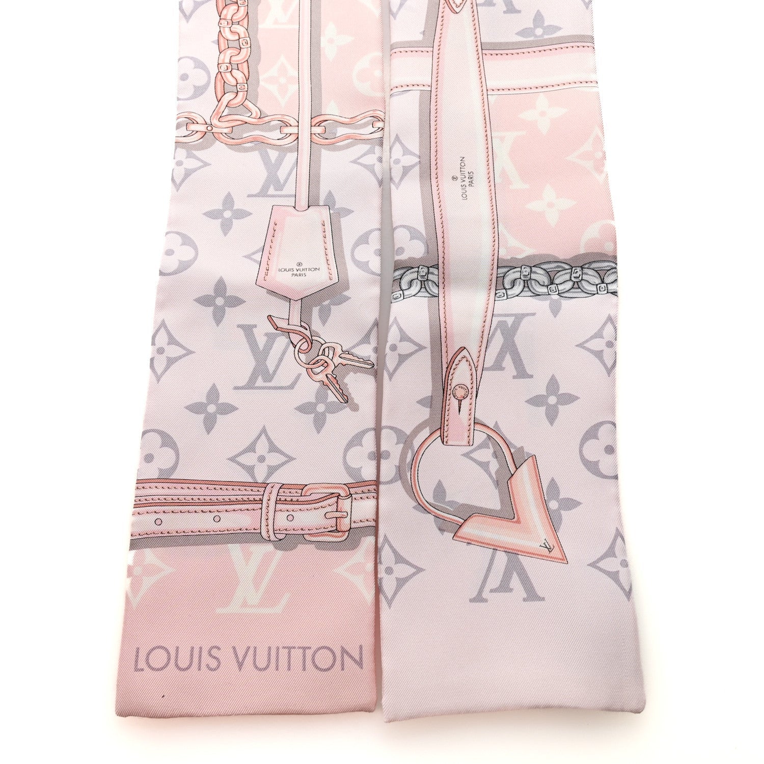 Silk Monogram Confidential Bandeau Light Pink