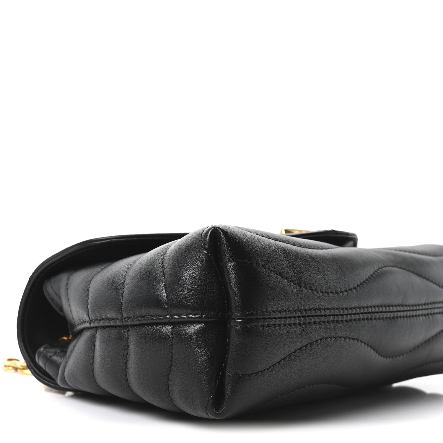 Calfskin LV New Wave Chain Bag Black