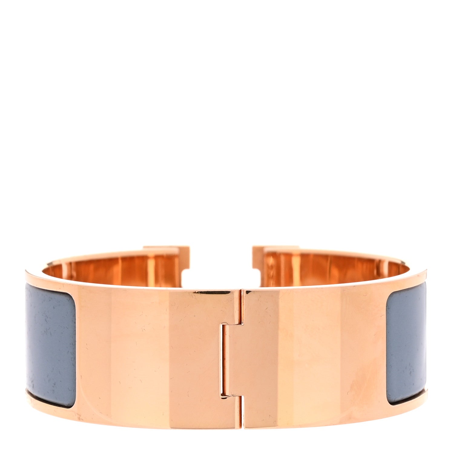 Enamel Wide Clic Clac H Bracelet PM Gris Orage