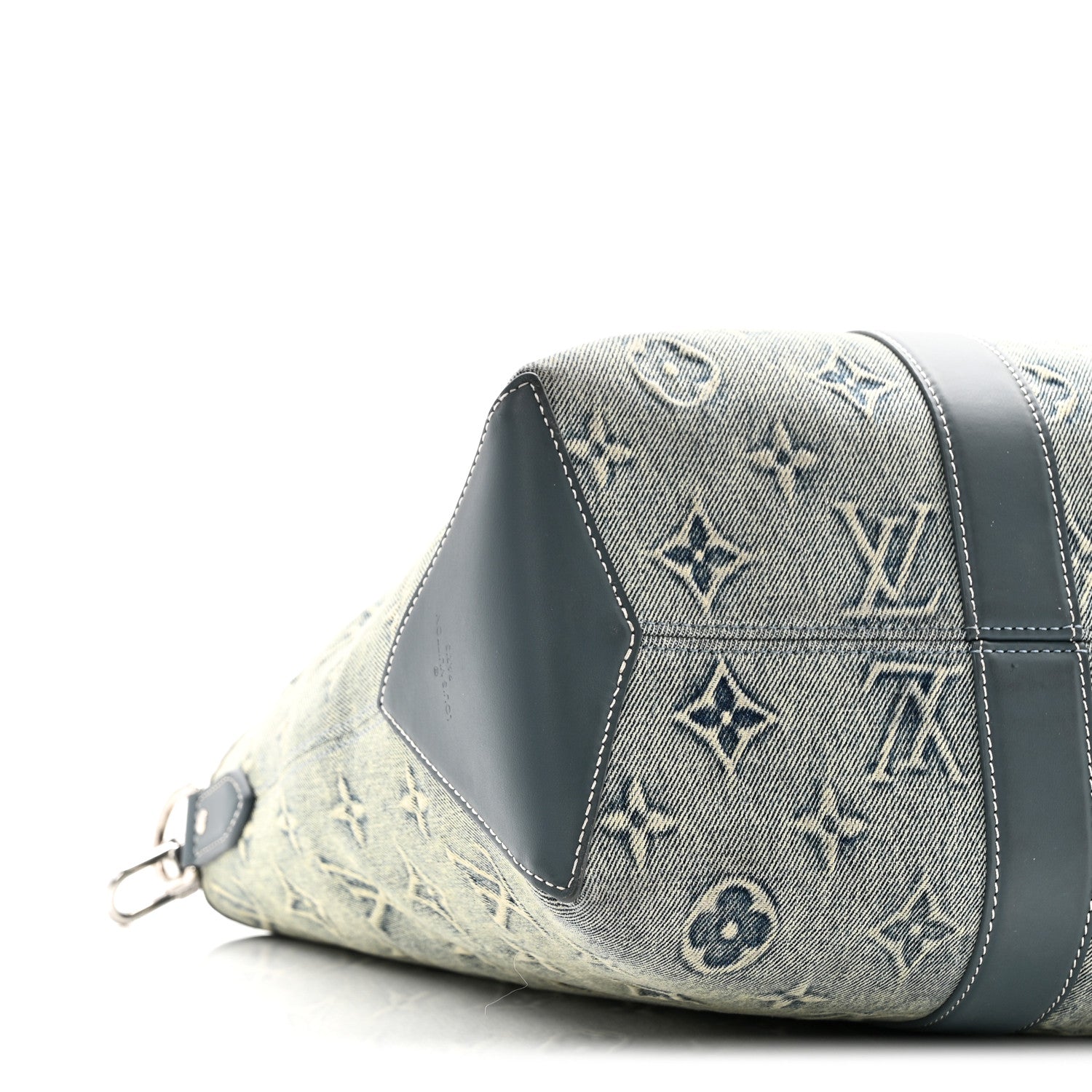Monogram Washed Denim Weekend Tote NM Blue