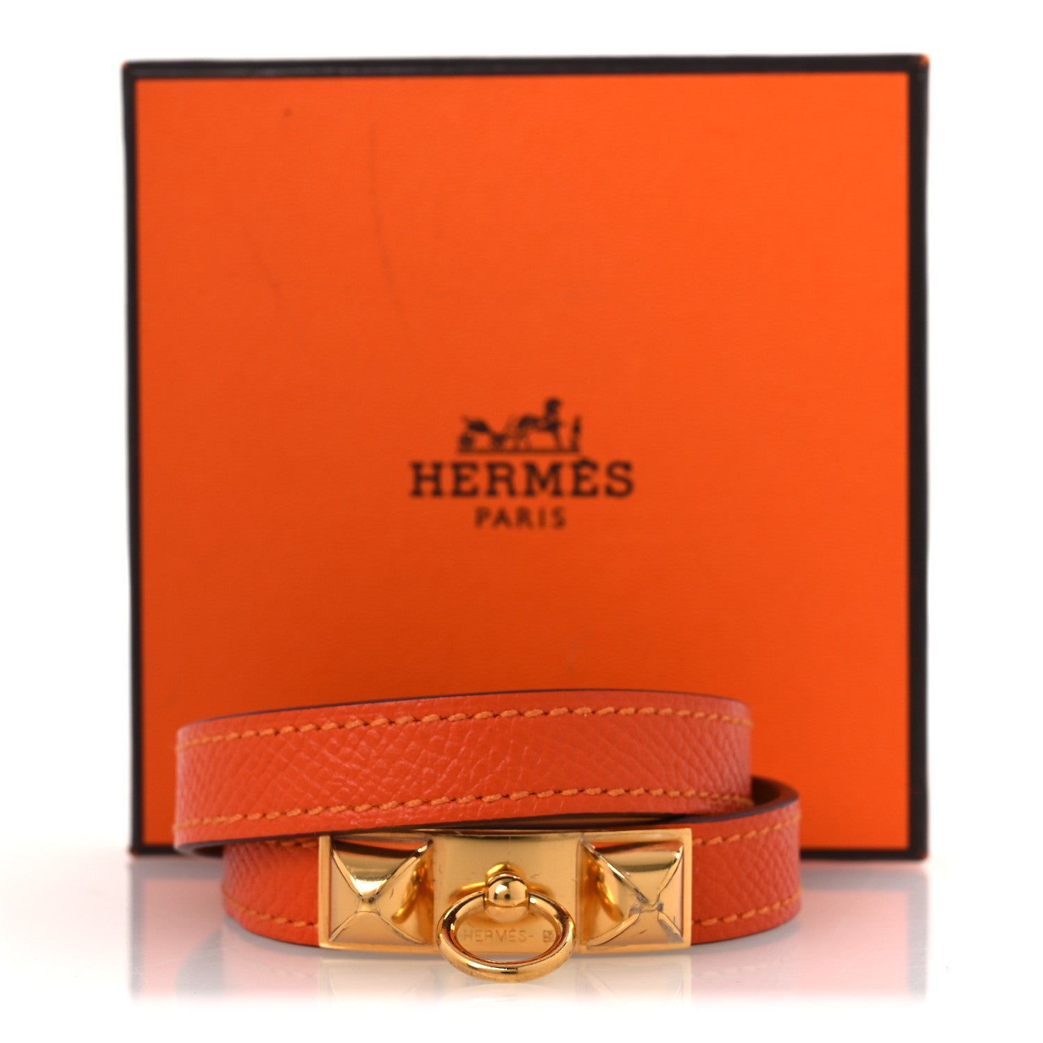 Epsom Rivale Double Tour Bracelet S Orange