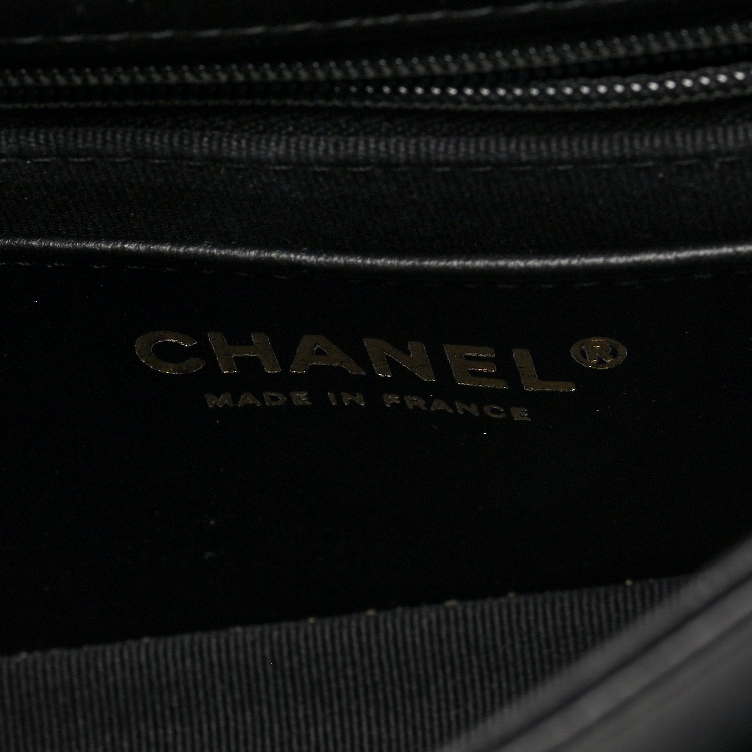 Shiny Lambskin Quilted Half Mini Flap Black Beige