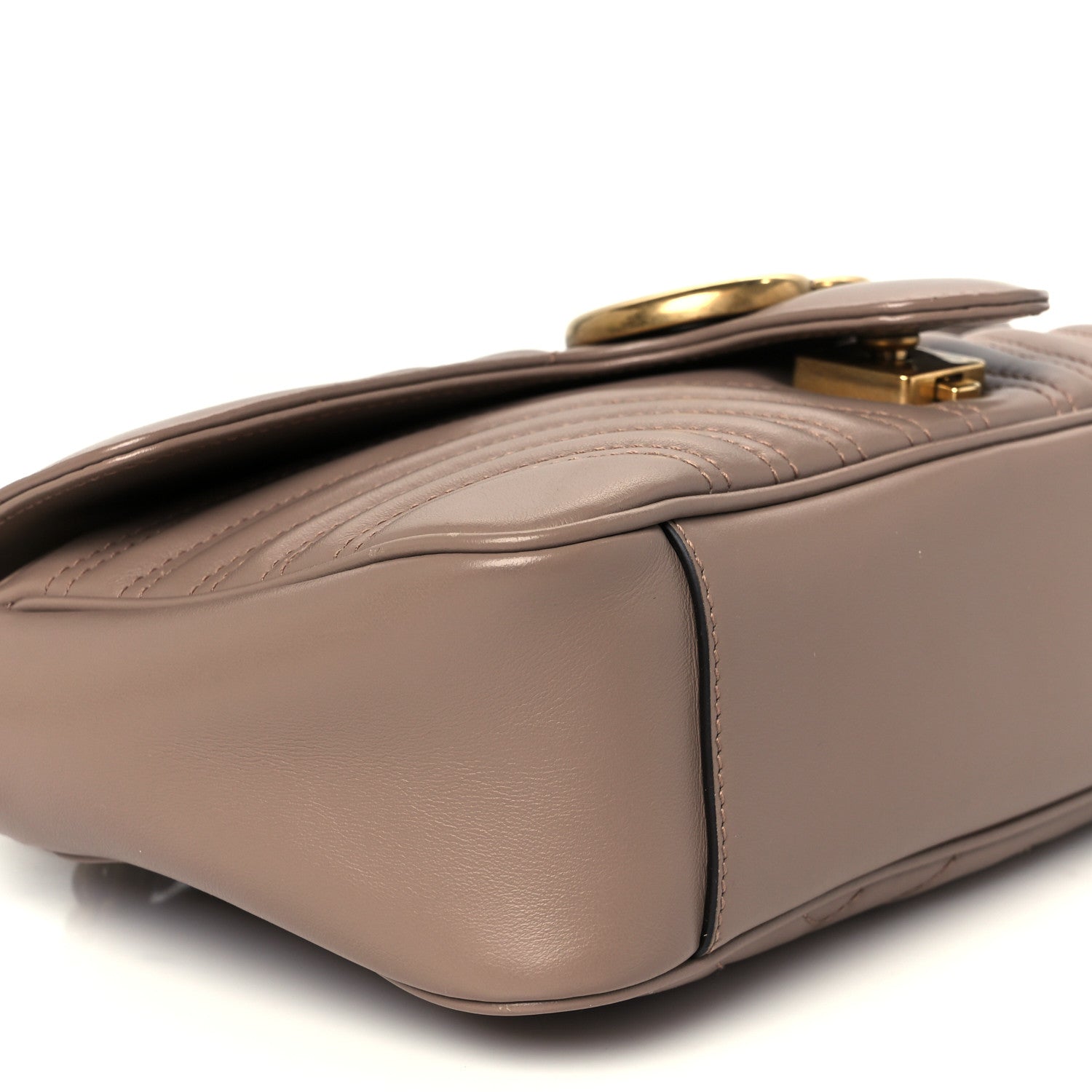 Calfskin Matelasse Small GG Marmont Shoulder Bag Porcelain Rose