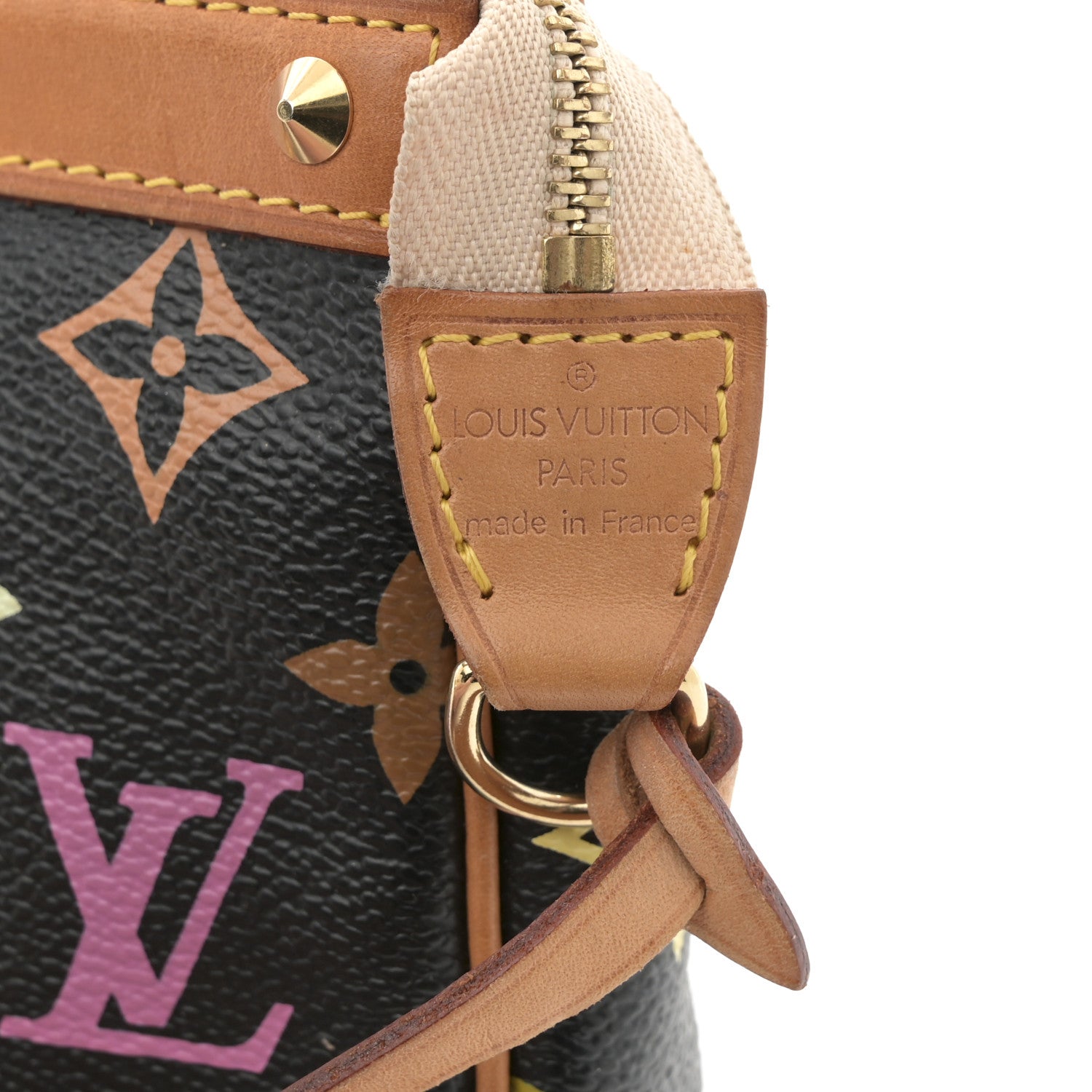 Monogram Multicolor Pochette Accessories Black