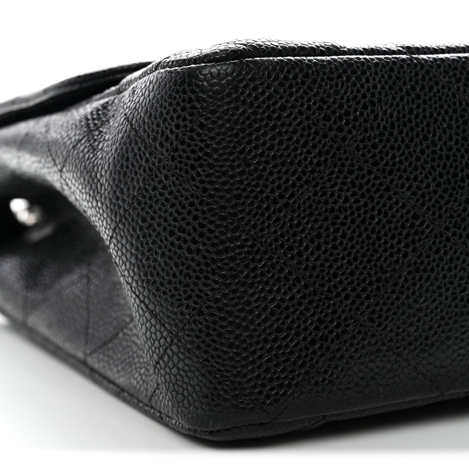 Caviar Quilted Jumbo Single Flap Black