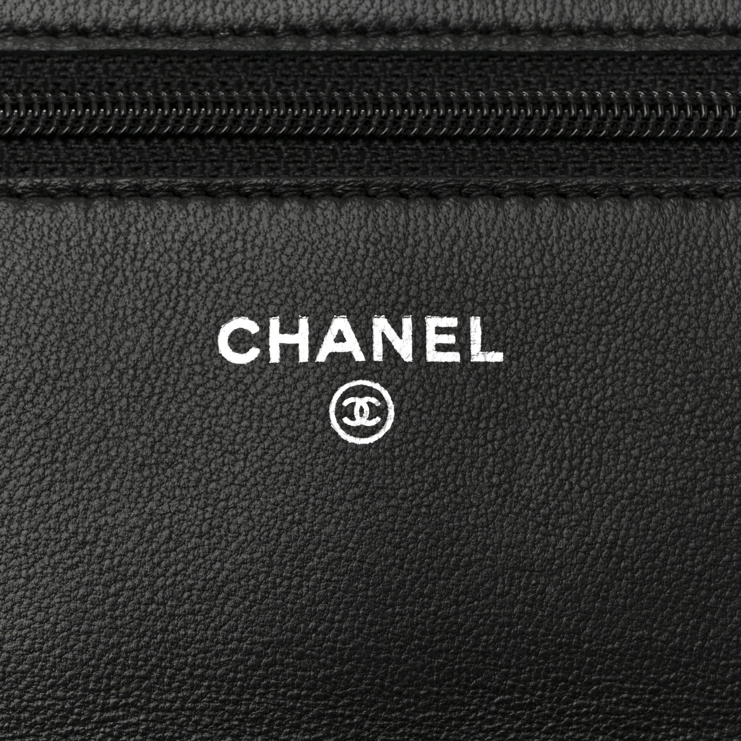 Lambskin Camellia Embossed Wallet on Chain WOC