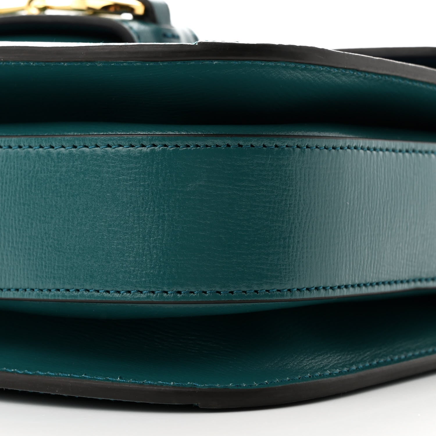 Azalea Calfskin Horsebit 1955 Shoulder Bag Imperial Blue Pavone