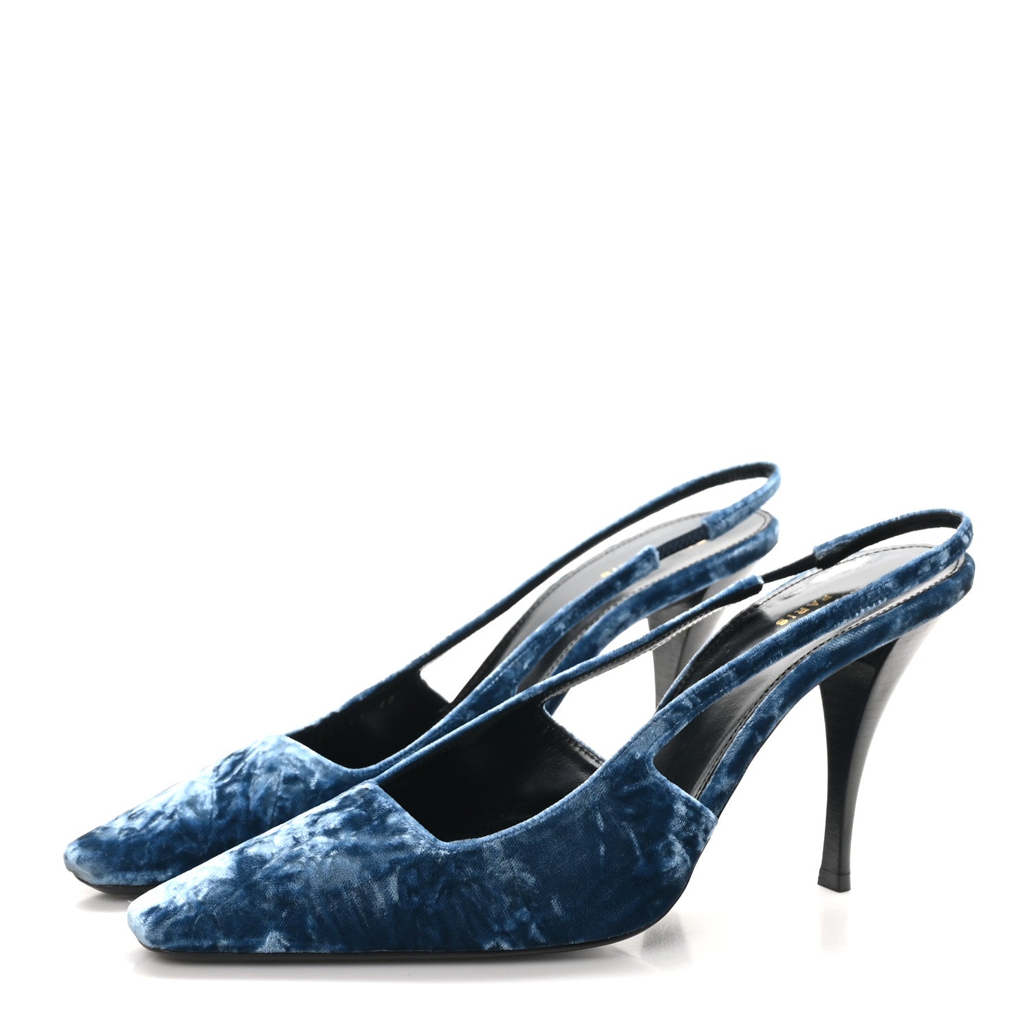 Velluto Mastrop Tom 90 Dream Slingback Pumps 40 Denim