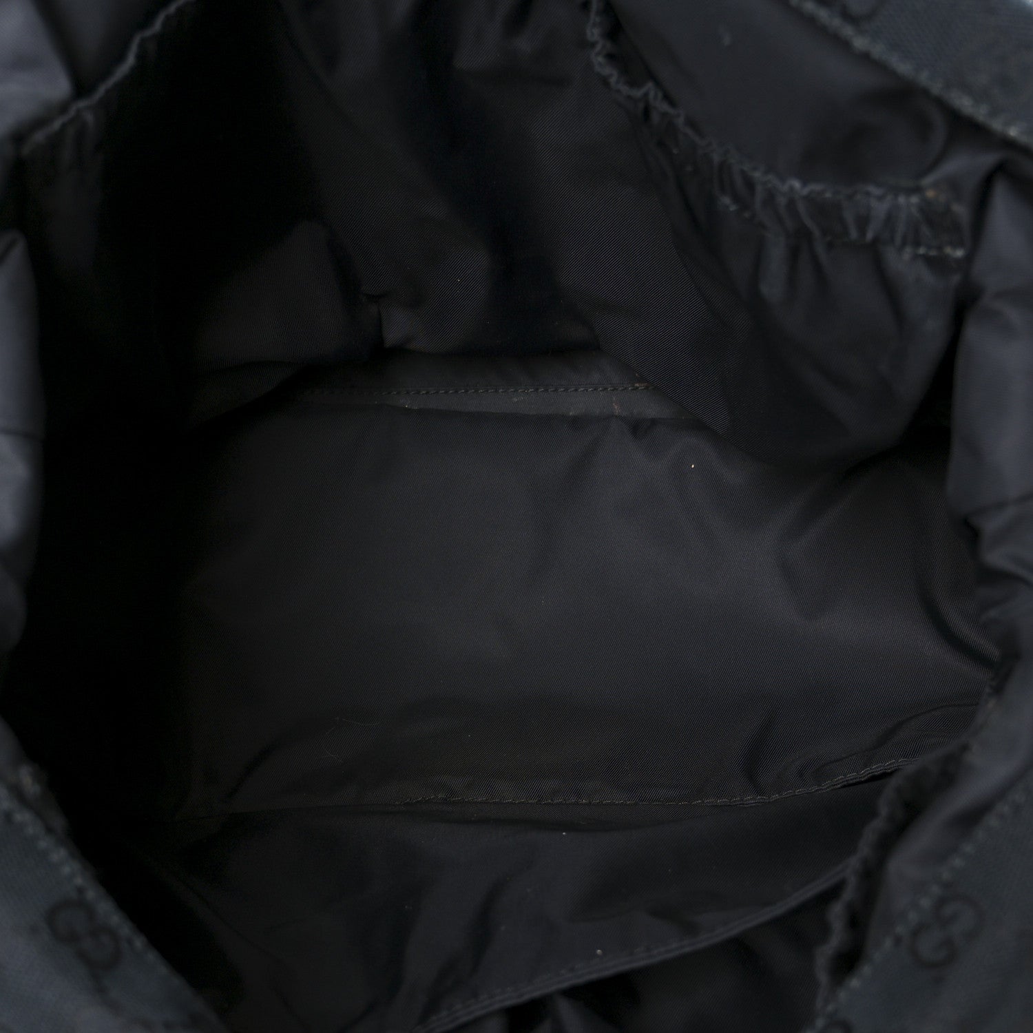 Monogram Diaper Messenger Bag Black