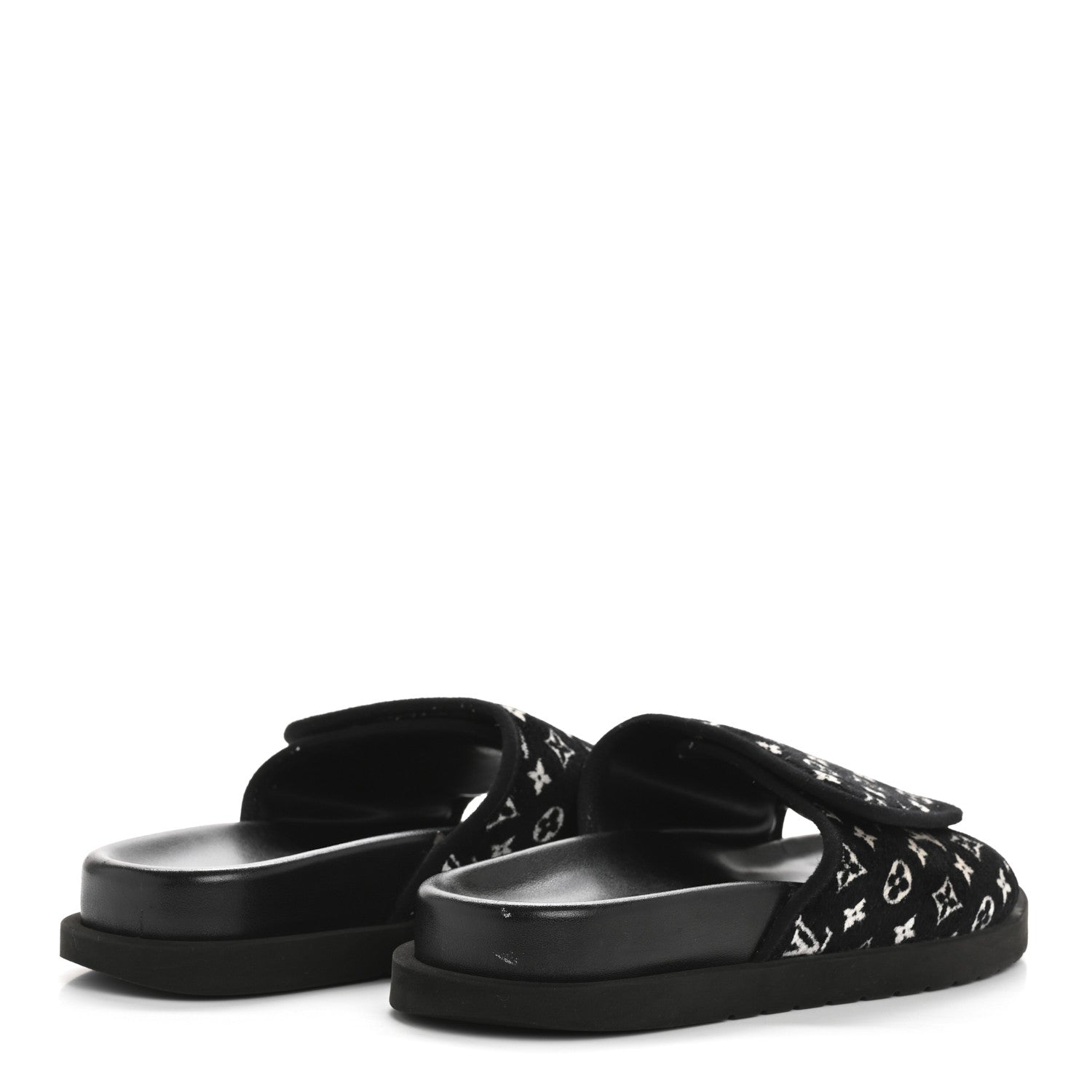 Monogram Mens Miami Mules 8.5 Black