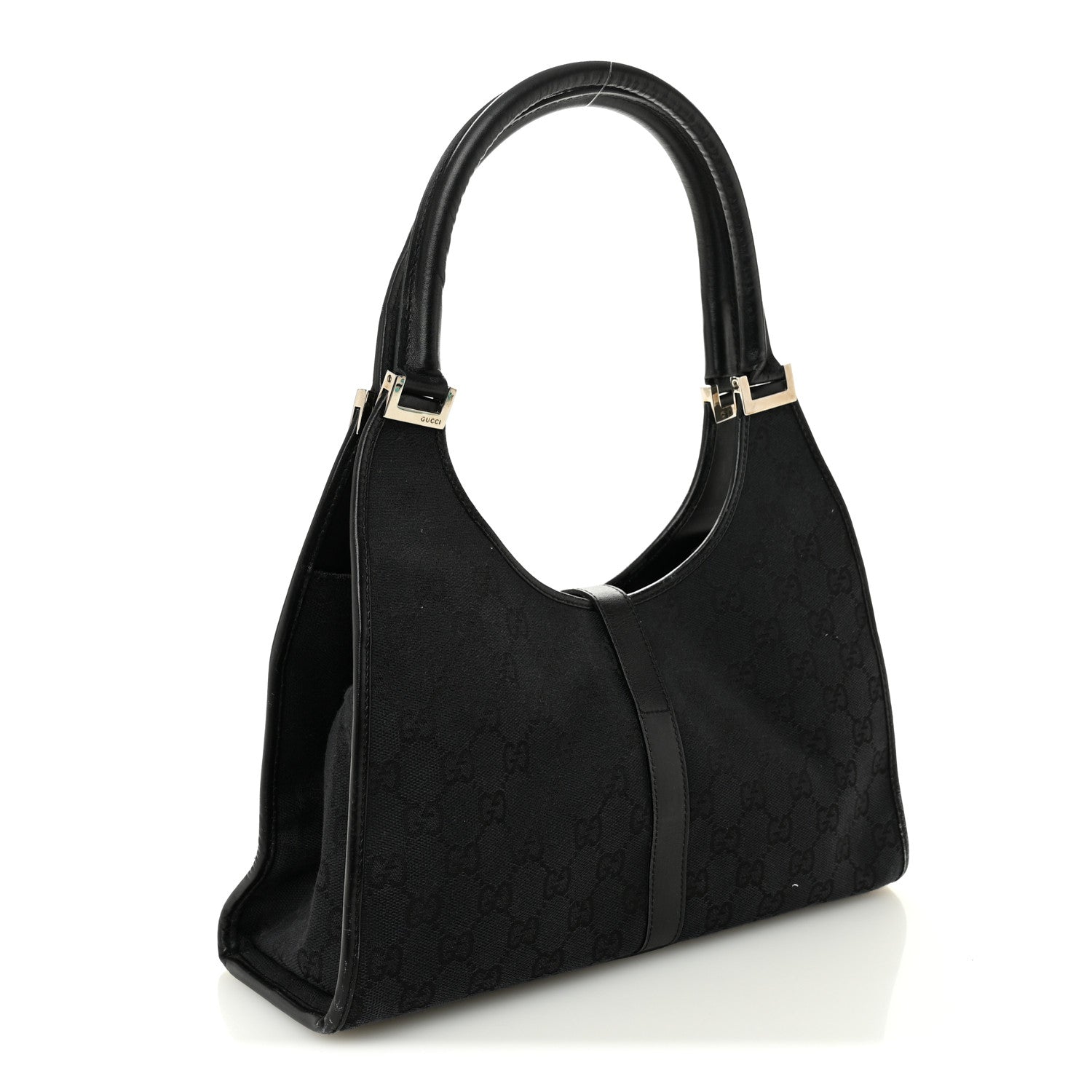 Monogram Bardot Shoulder Bag Black