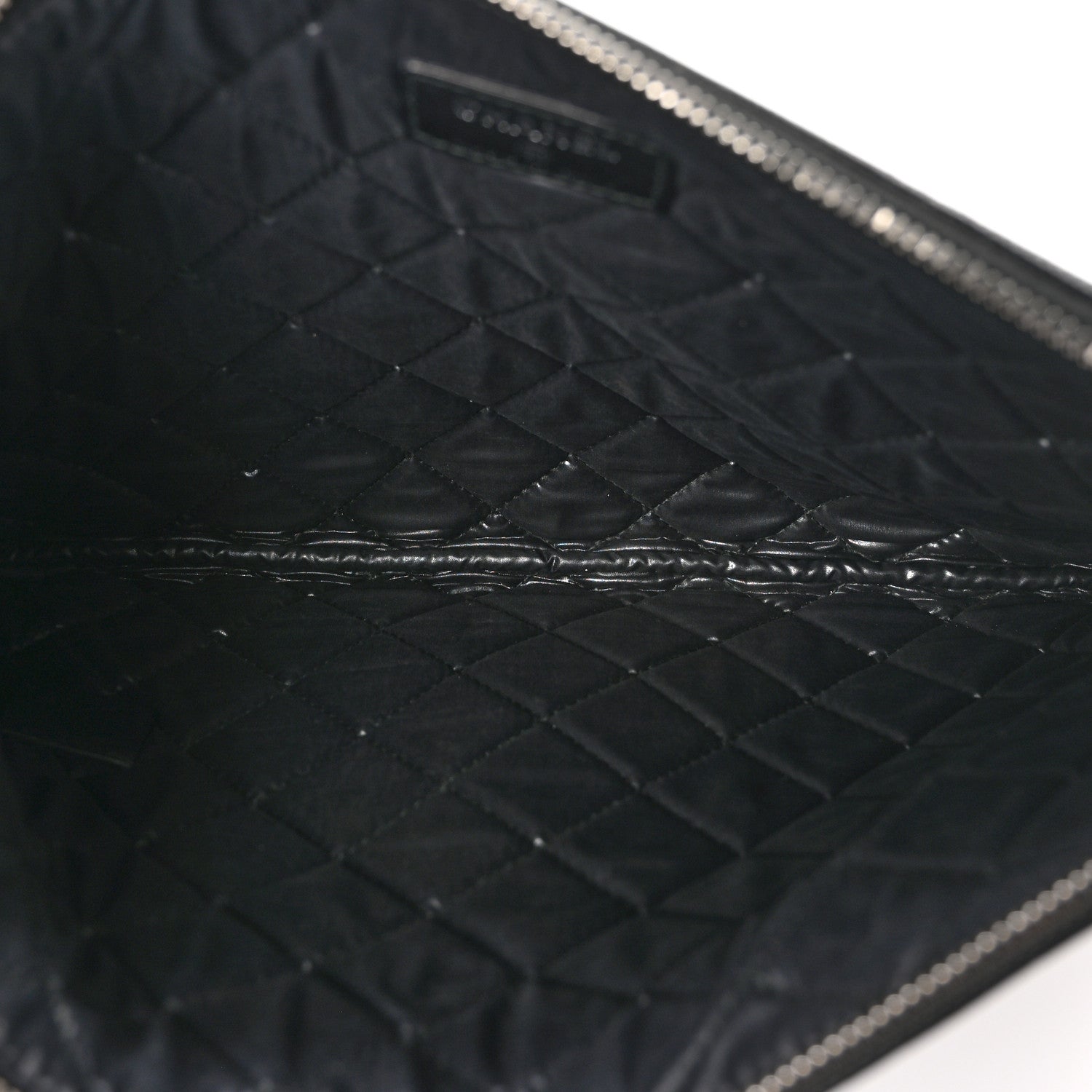 Caviar Studded Deauville Pouch Black