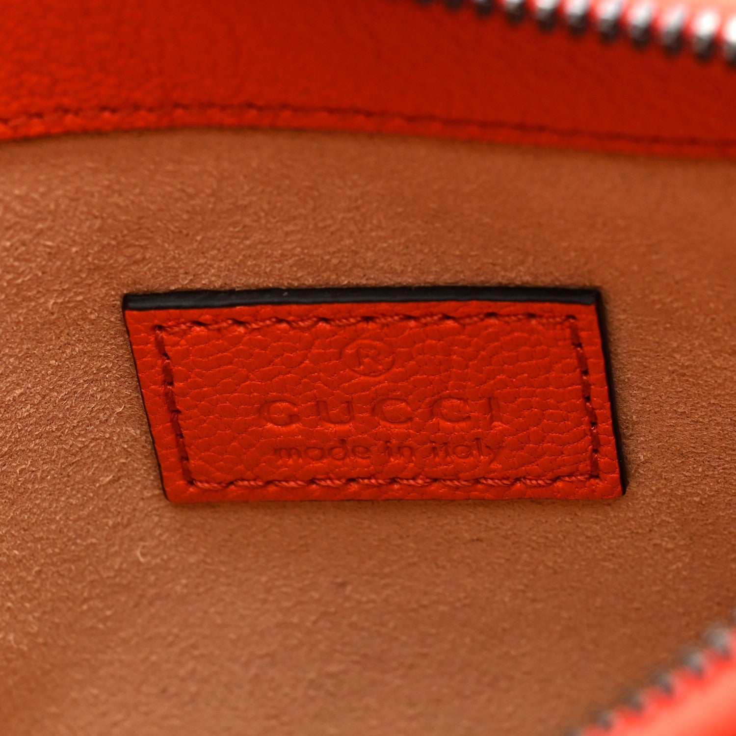 Goatskin Mini Aphrodite Shoulder Bag Orange