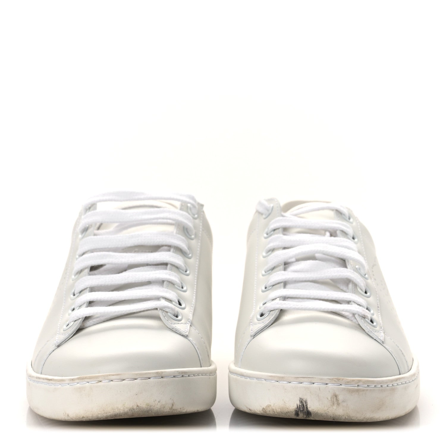 Calfskin Interlocking G Perforated Womens Ace Sneakers 39 White Grey Sky